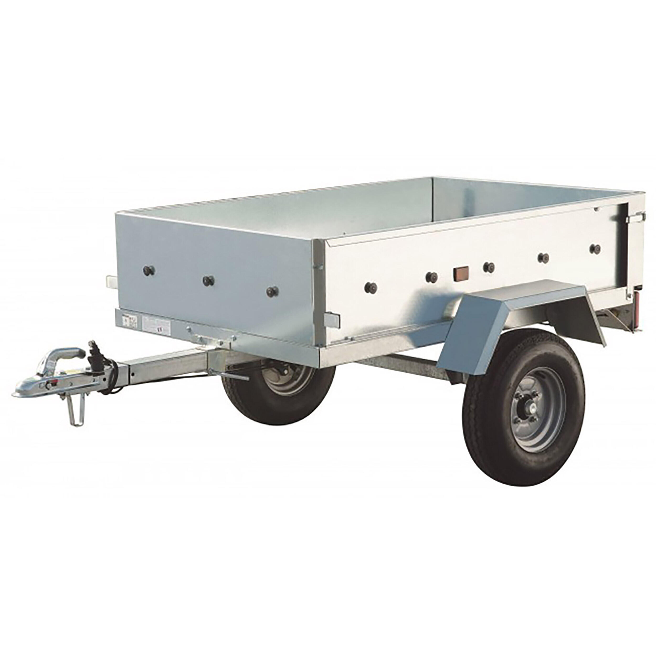 Remolque ligero de acero erka rk 838 con 500 kg de peso autorizado