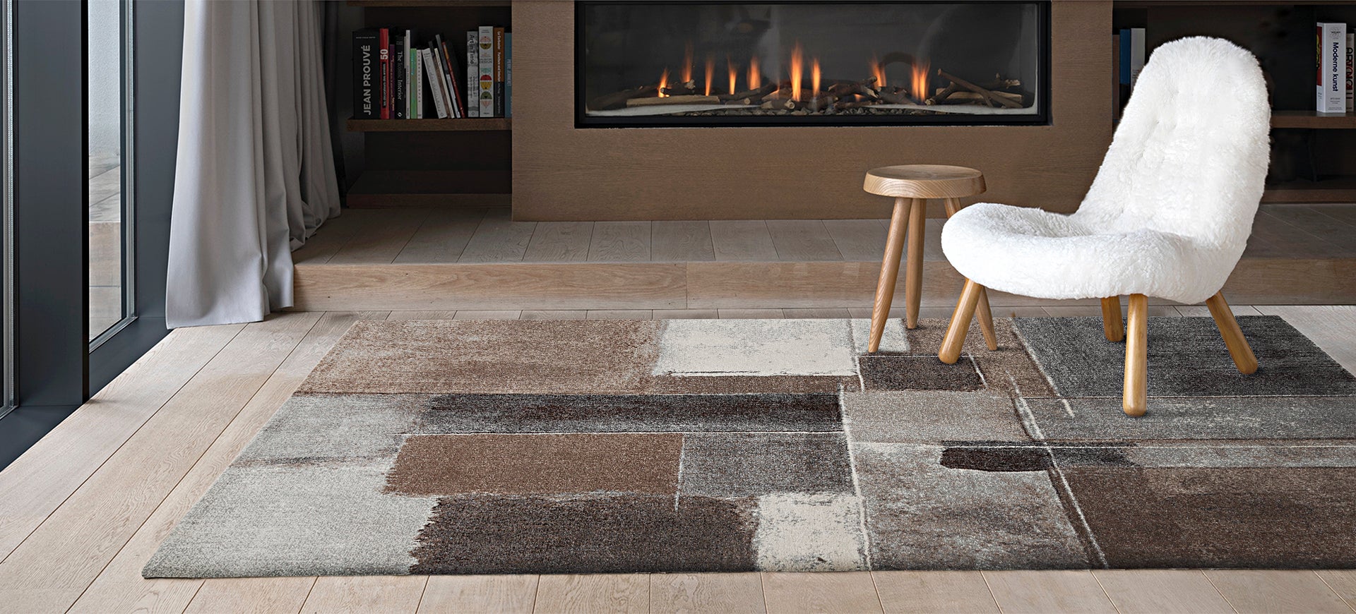 Tappeto Gallery astratto marrone, L 230 x L 160 cm - 2