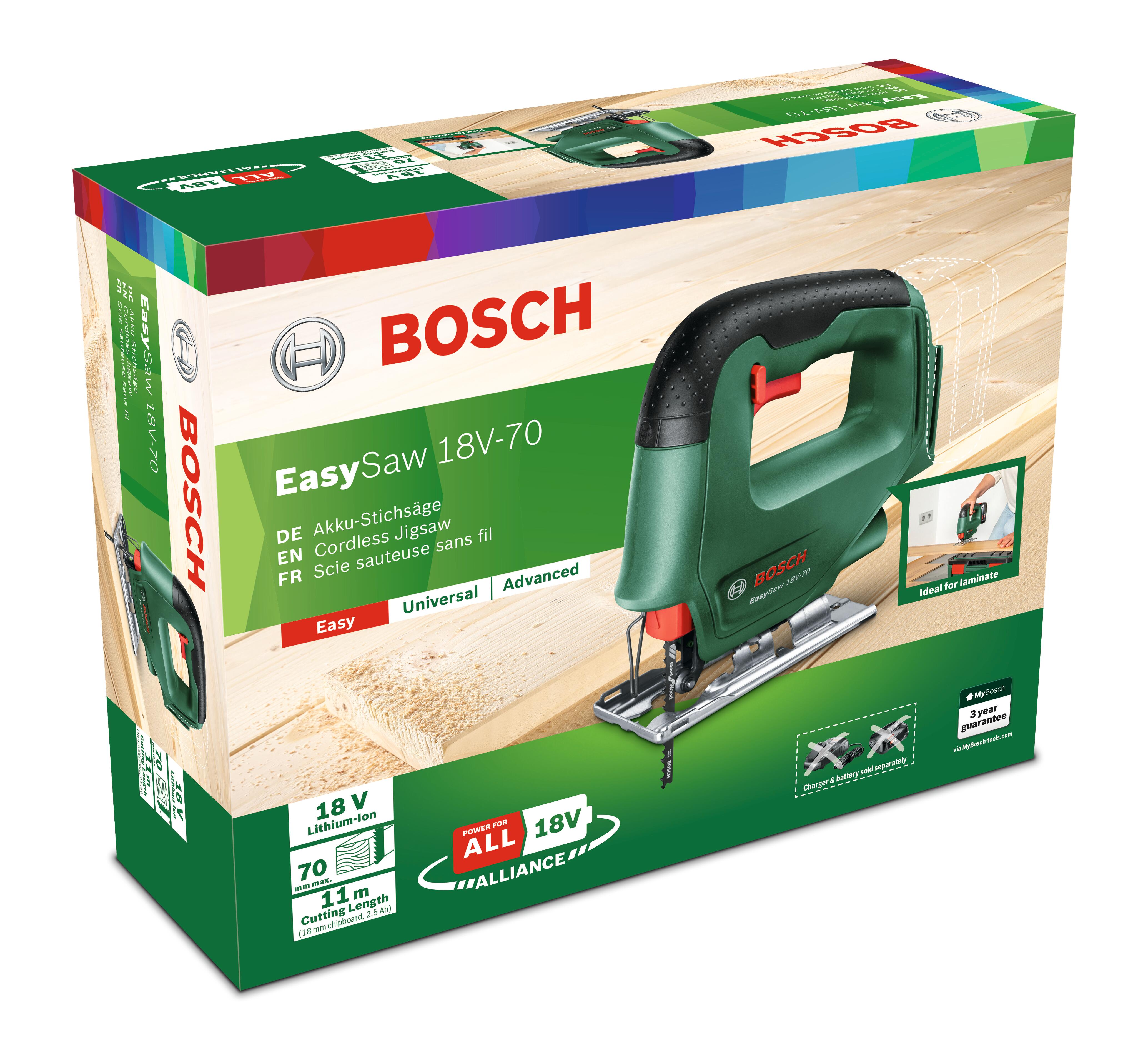 Sierra de calar BOSCH EASYSAW 18V- 70 Set 1 bateria 2Ah - 7