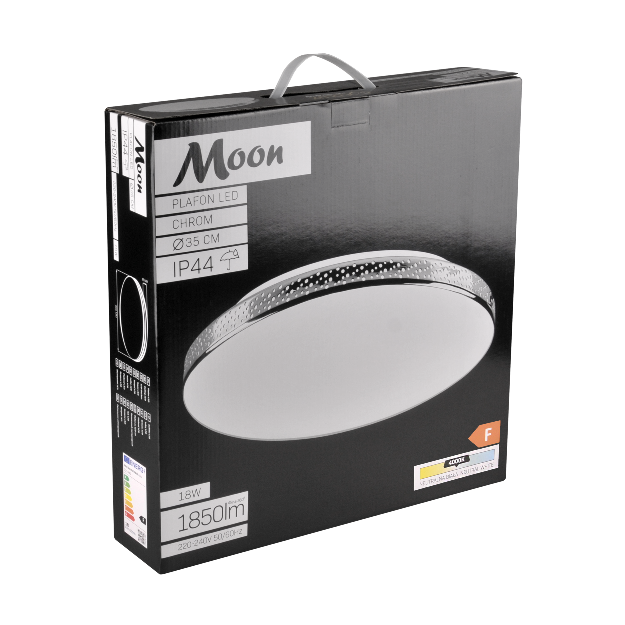 Plafon Moon srebrny 35 cm IP44 LED - 9