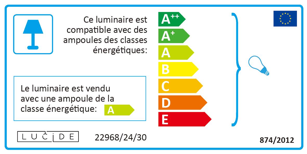 Rampe 2 spots gu10, industriel, aluminium noir, LUCIDE Dorian - 6