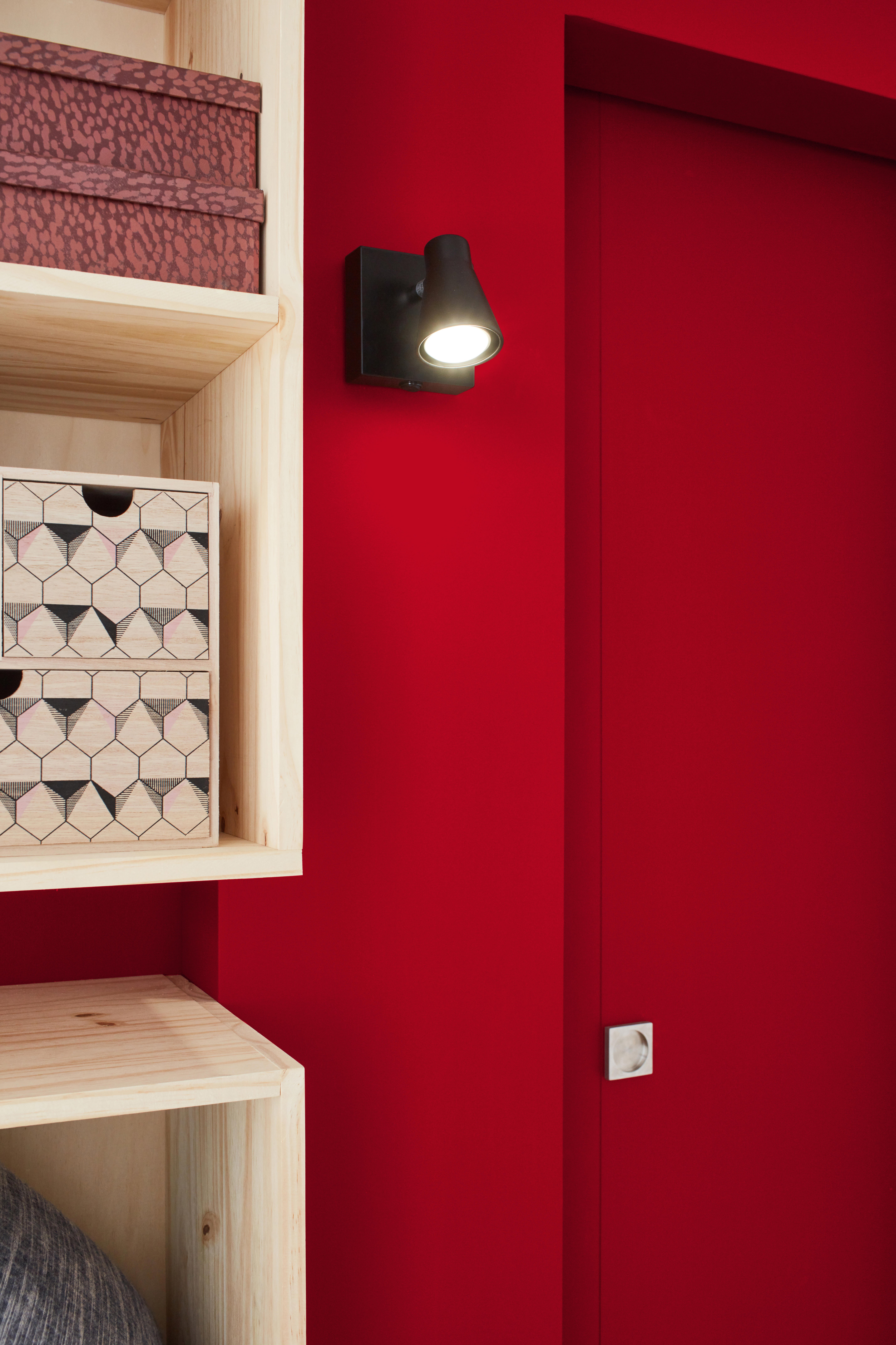 Pittura per interni per parete e soffitto lavabile, LUXENS murale rosso crimson 2 opaco, 2.5 L - 3