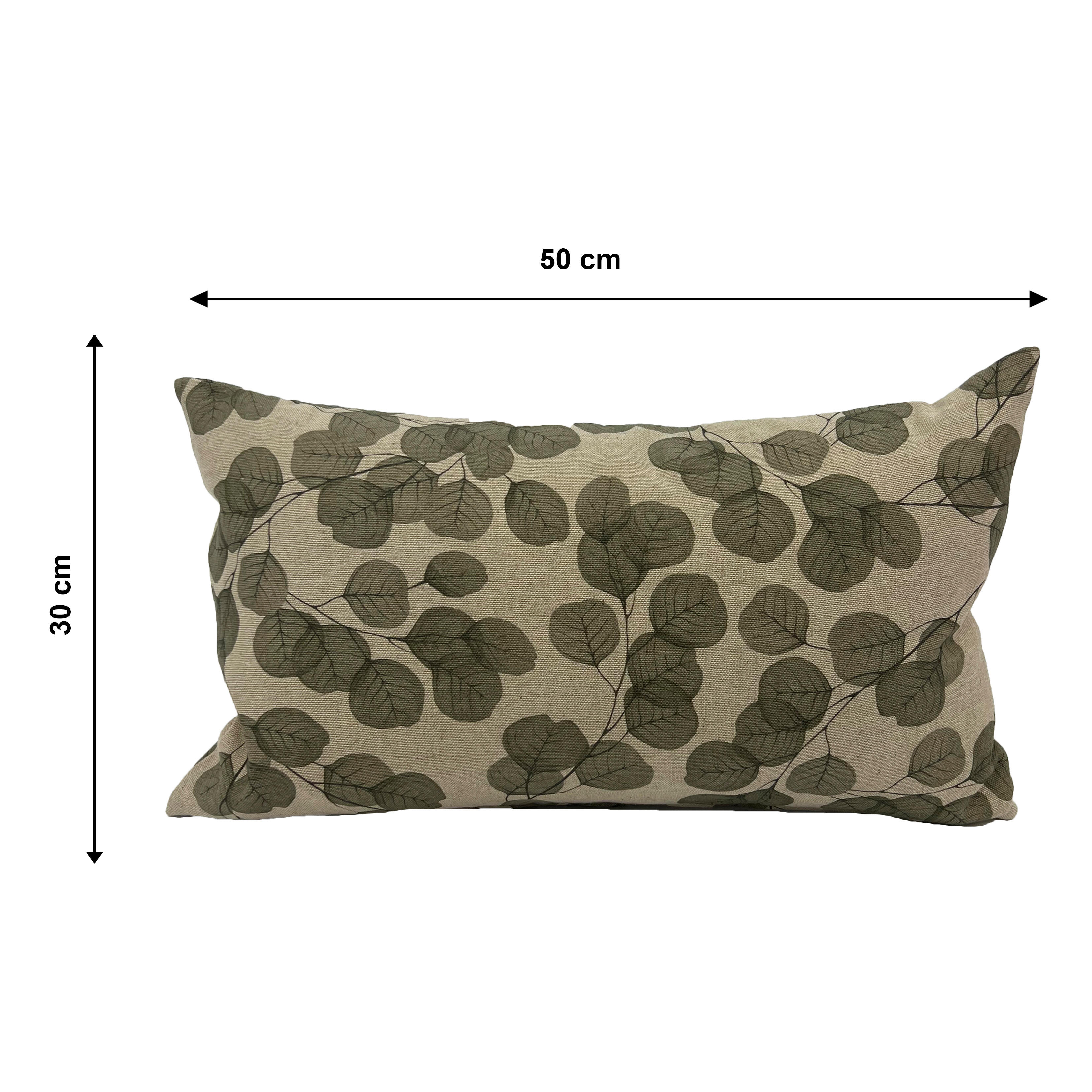 Cojín decorativo rectangular Adaya lino flor multicolor doble cara 30x50cm - 2