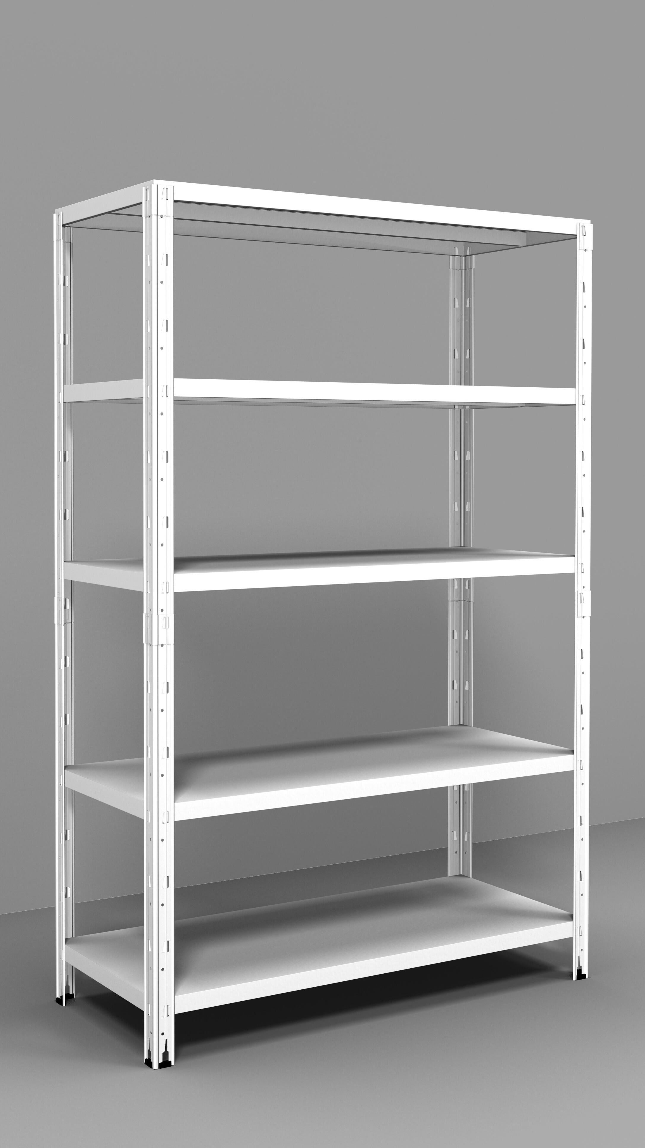 Scaffalatura a 5 ripiani in metallo, resistente, per bagno, ufficio, cucina (colore: nero, 35,6 x 61 x 152,4 cm (diametro x larghezza x altezza