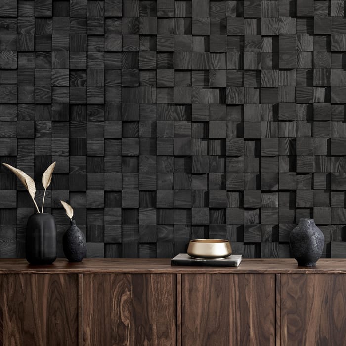 revestimiento de pared efecto 3D