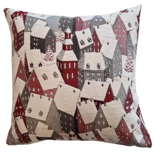 TOMEEK Cuscini Natalizi per Divano - Copricuscini Natalizi Federe Cuscini Divano 45x45 cm Decorazioni natalizie Copridivano Natalizio Salotto e Camera (Babbo Natale,Taglia unica