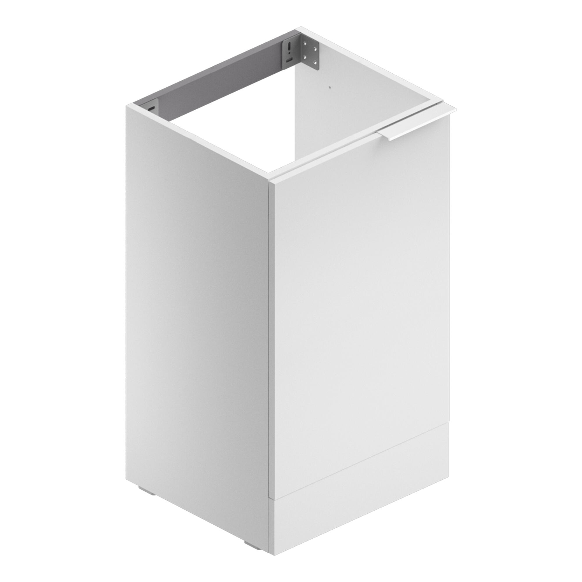 Mobile lavanderia Jnka 1 anta in truciolare bianco opaco P 45 x L 50 x H 89 cm - 2