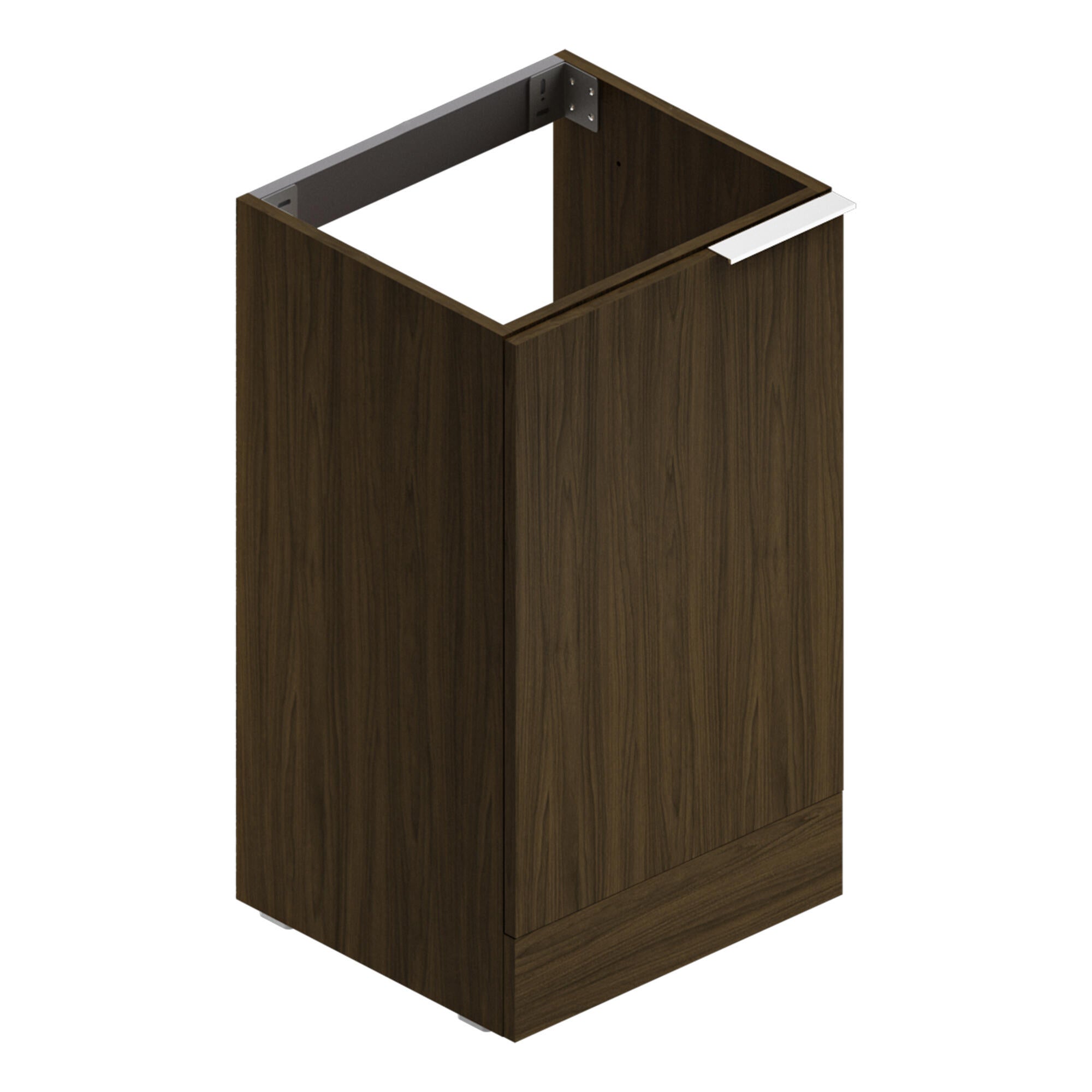 Mobile lavanderia Jnka 1 anta in truciolare legno noce P 45 x L 50 x H 89 cm - 2