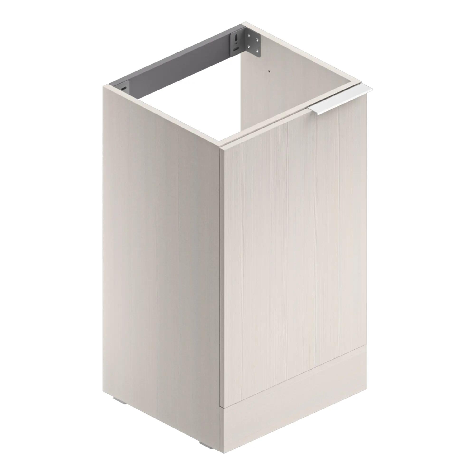 Mobile lavanderia Jnka 1 anta in truciolare legno larice bianco P 45 x L 50 x H 89 cm - 3