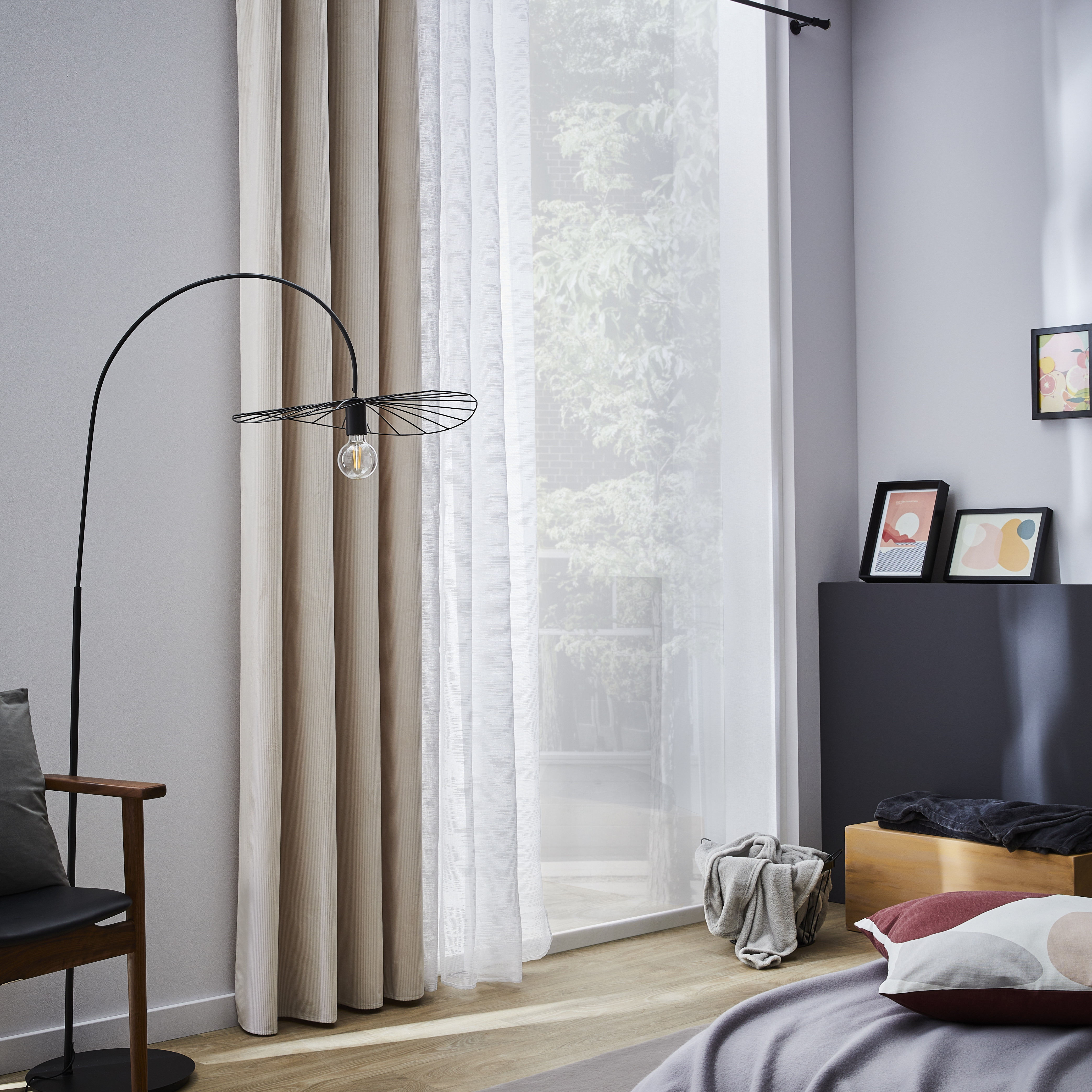 Cortinado ilhós Maryne 140x280cm branco Inspire - 3