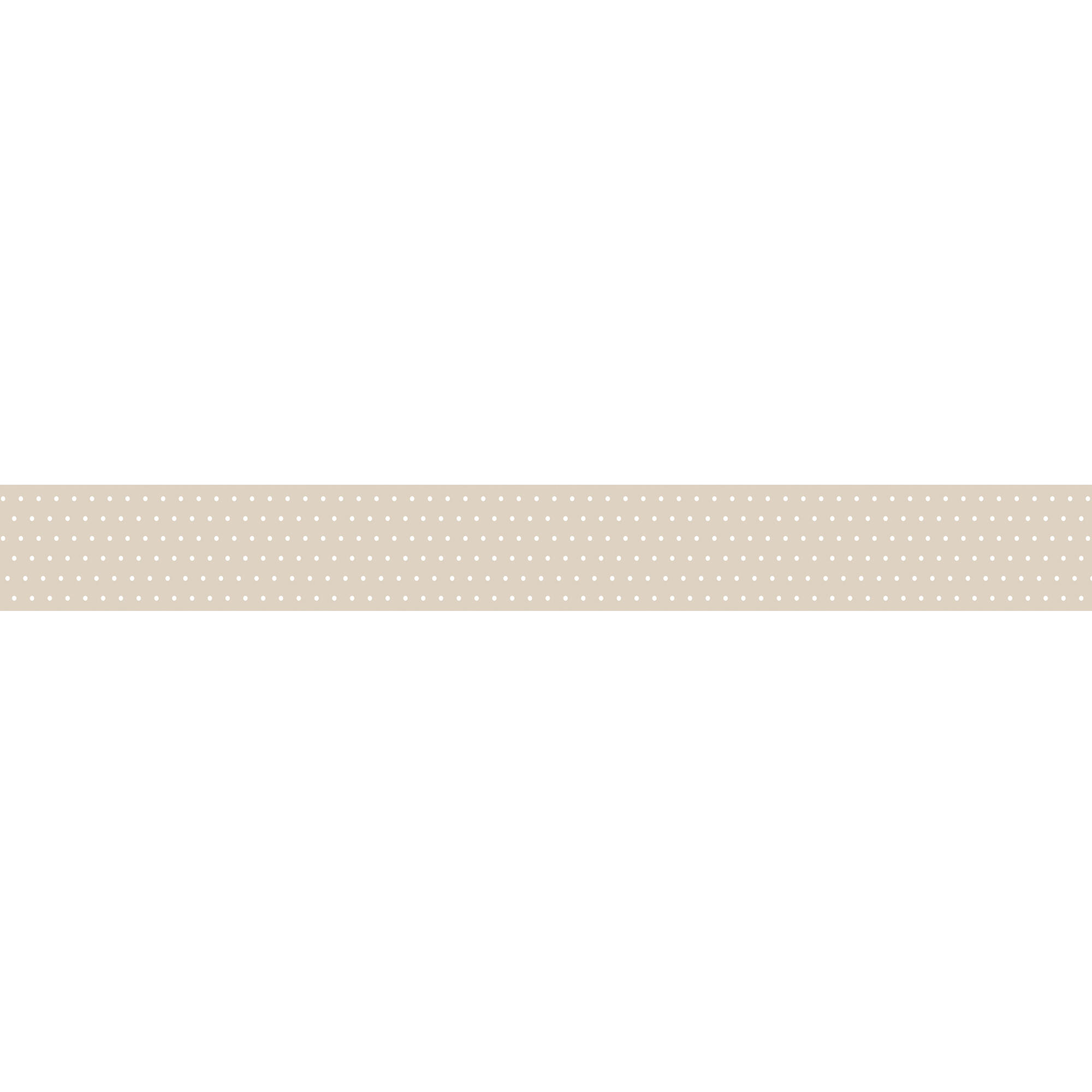 Cenefa adhesiva PVC lavable geométrico Lunares beige 10 cm x 3 m - 2