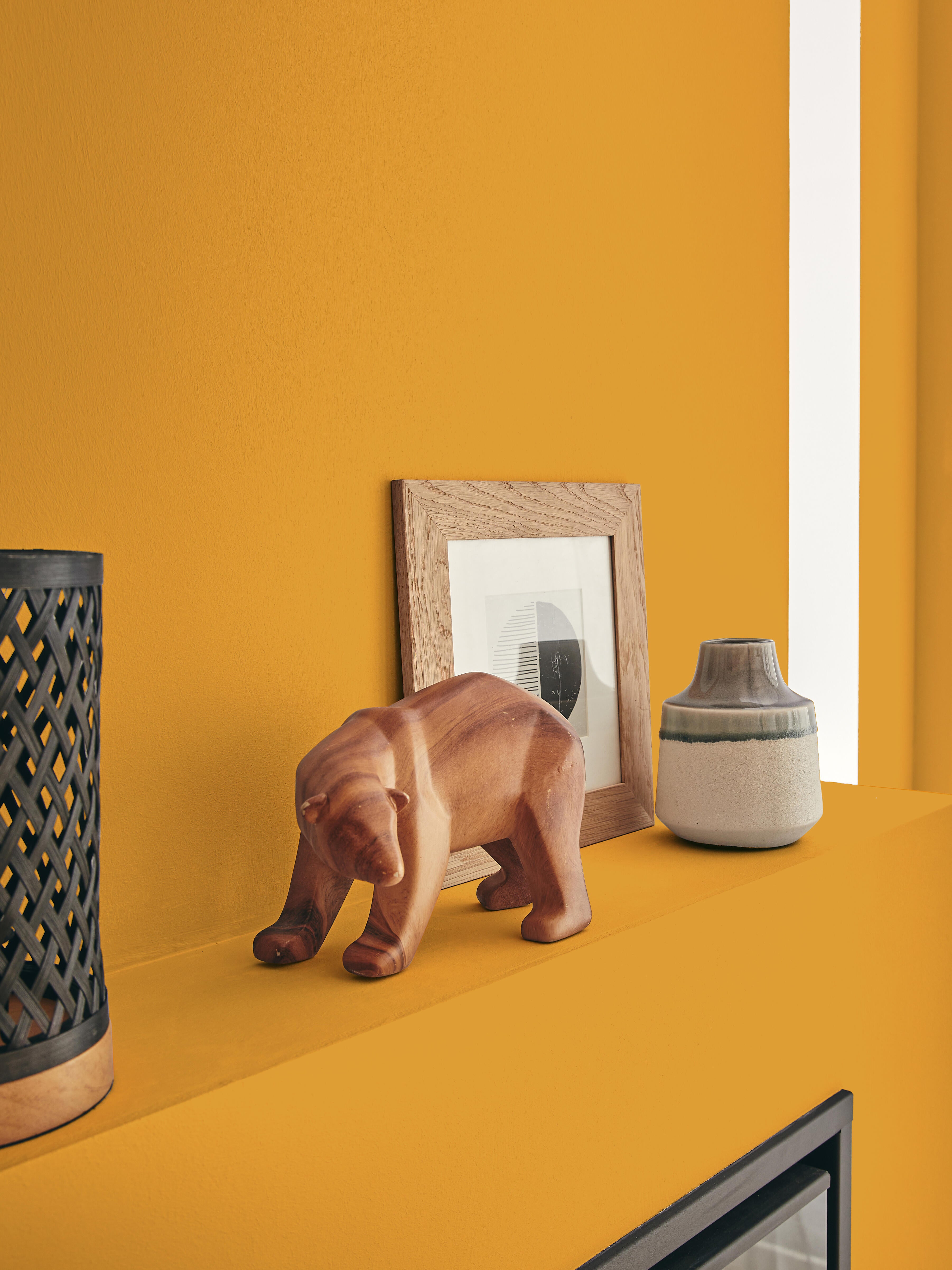 Pittura per interni per parete e soffitto lavabile, LUXENS murale giallo solemio 1 opaco, 2.5 L - 6