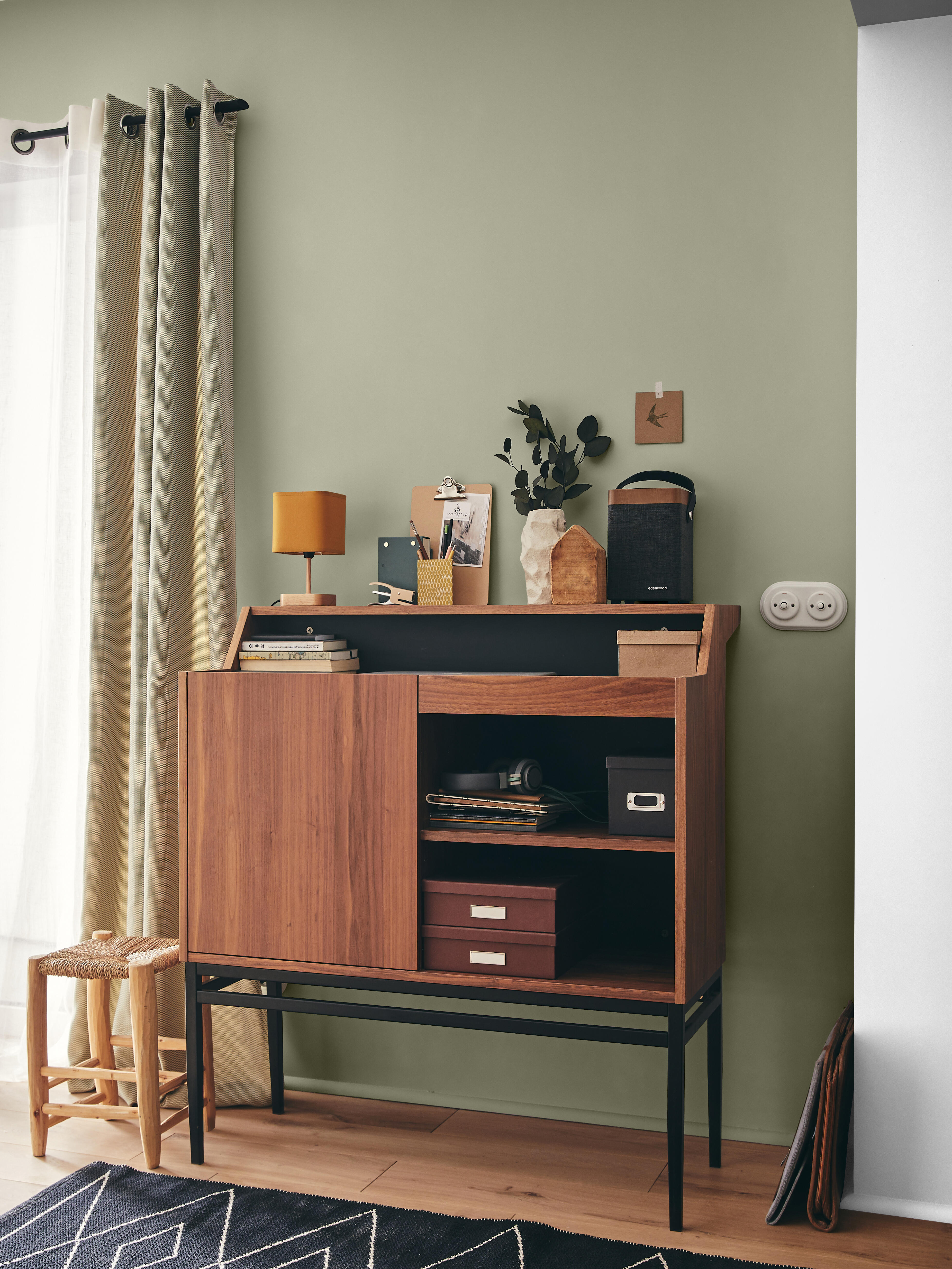 peinture couleur interieur multi support PAMPA marron beige peinture murale satin salon cuisine chambre bureau  - 1