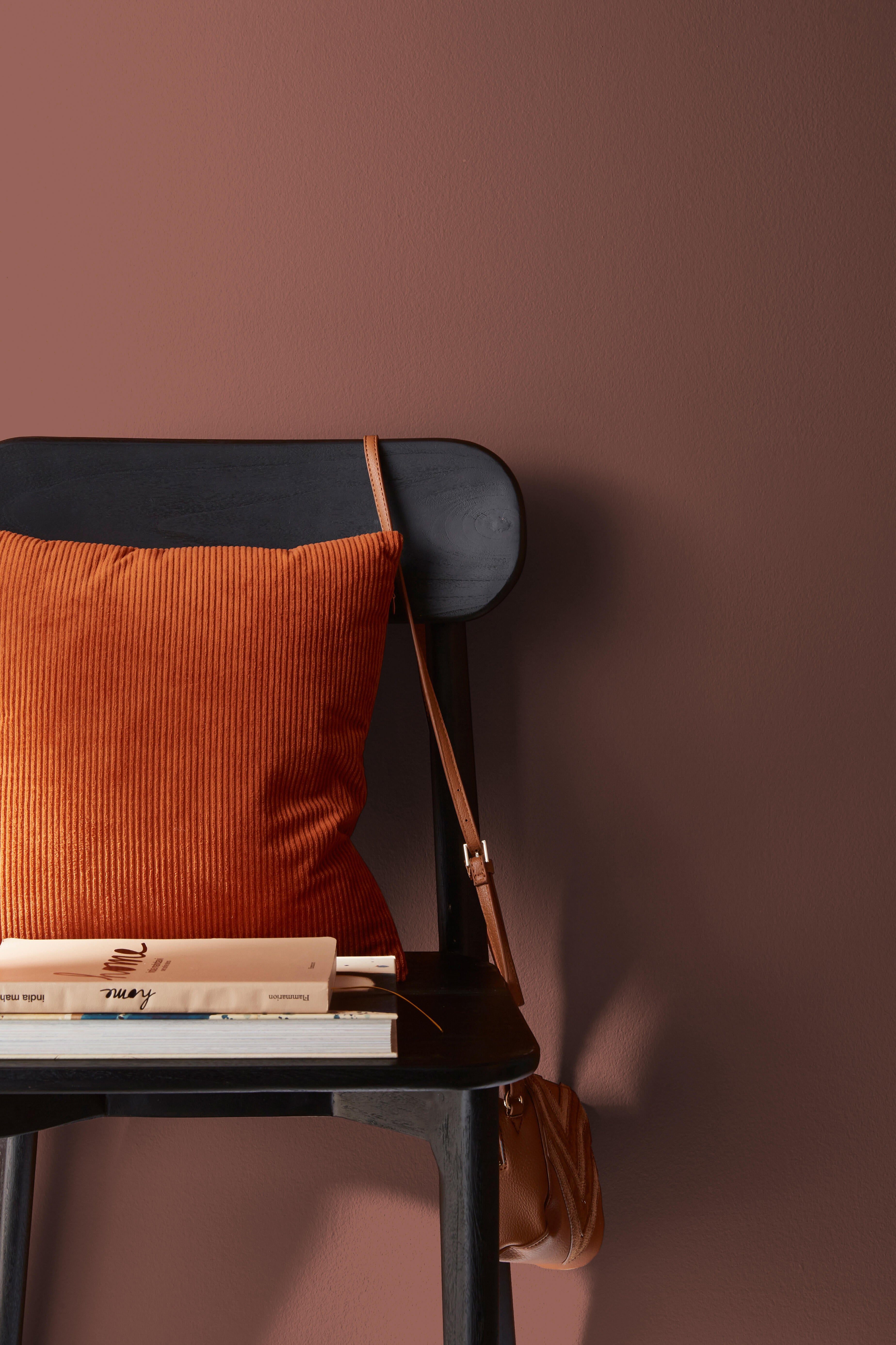 Pittura per interni per parete e soffitto super lavabile, LUXENS monomano marrone havana 3 opaco, 2.5 L - 4