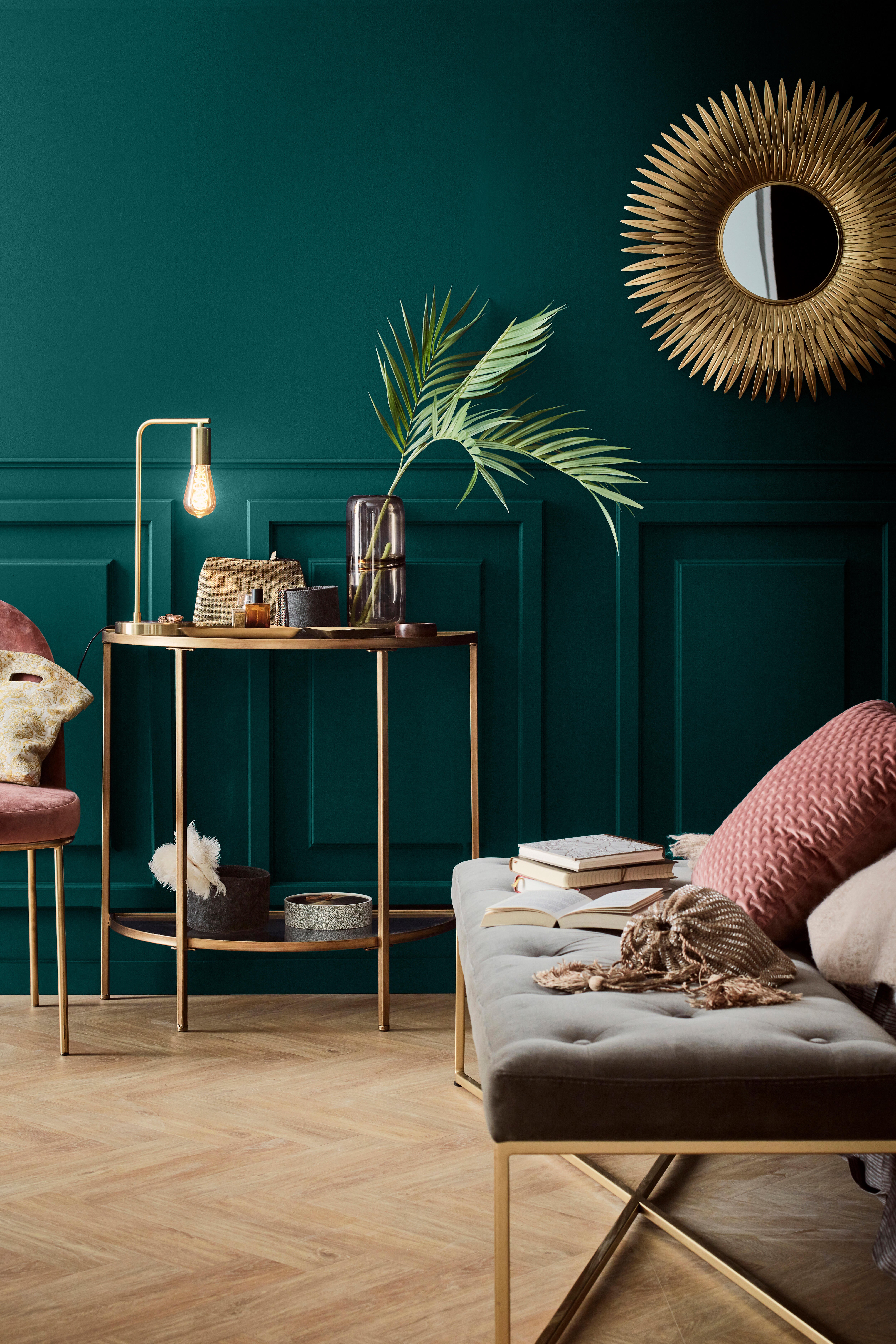 Pittura per interni per parete e soffitto super lavabile, LUXENS monomano verde emerald 0 opaco, 2.5 L - 4