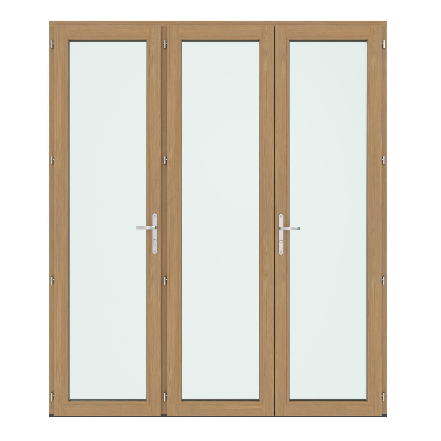 Porte fenêtre Bois Essentiel H.215xl.180cm, 3 vantaux tirant droit - 7