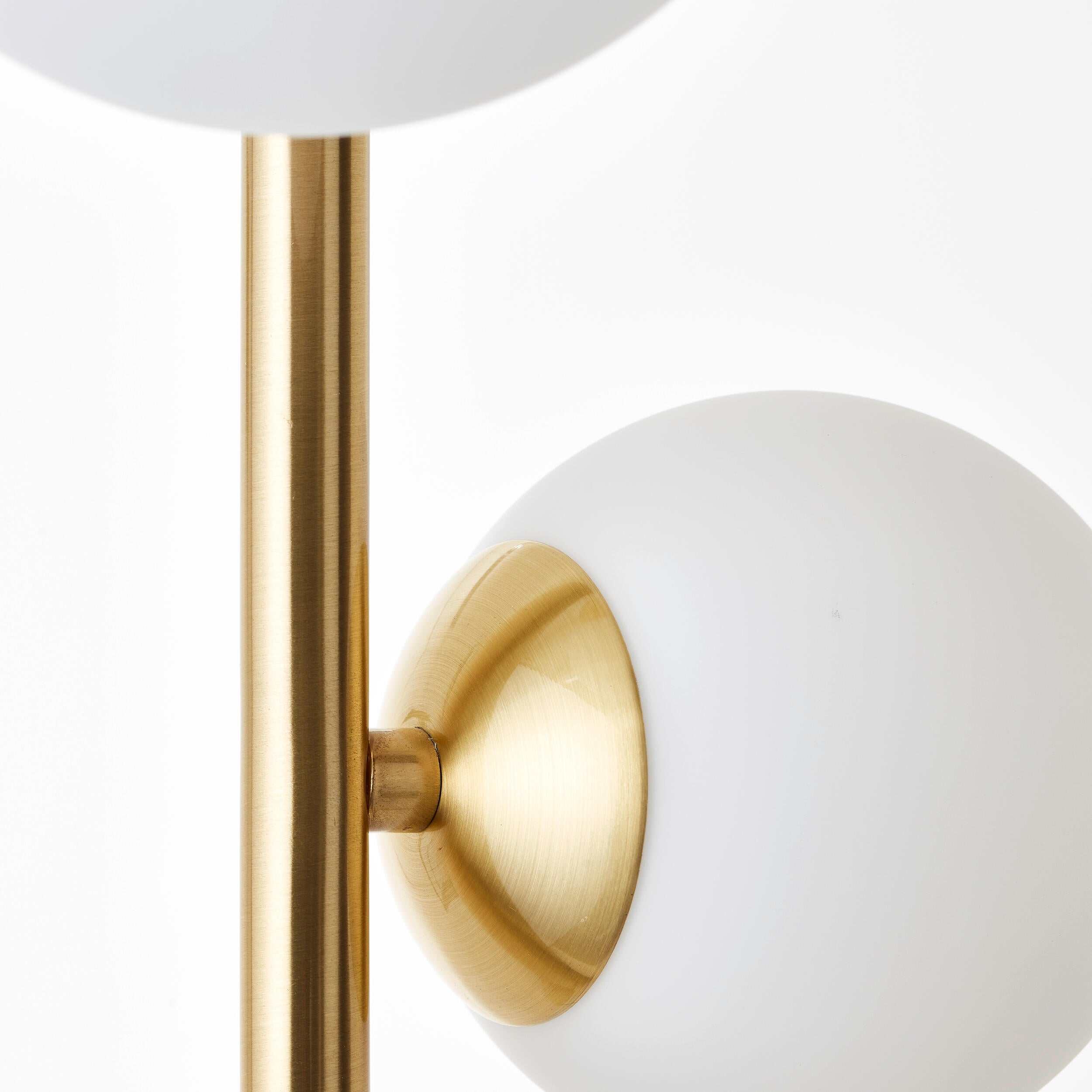 Candeeiro de pé G9 3 luzes 151 cm latão/vidro Inspire Callas - 7