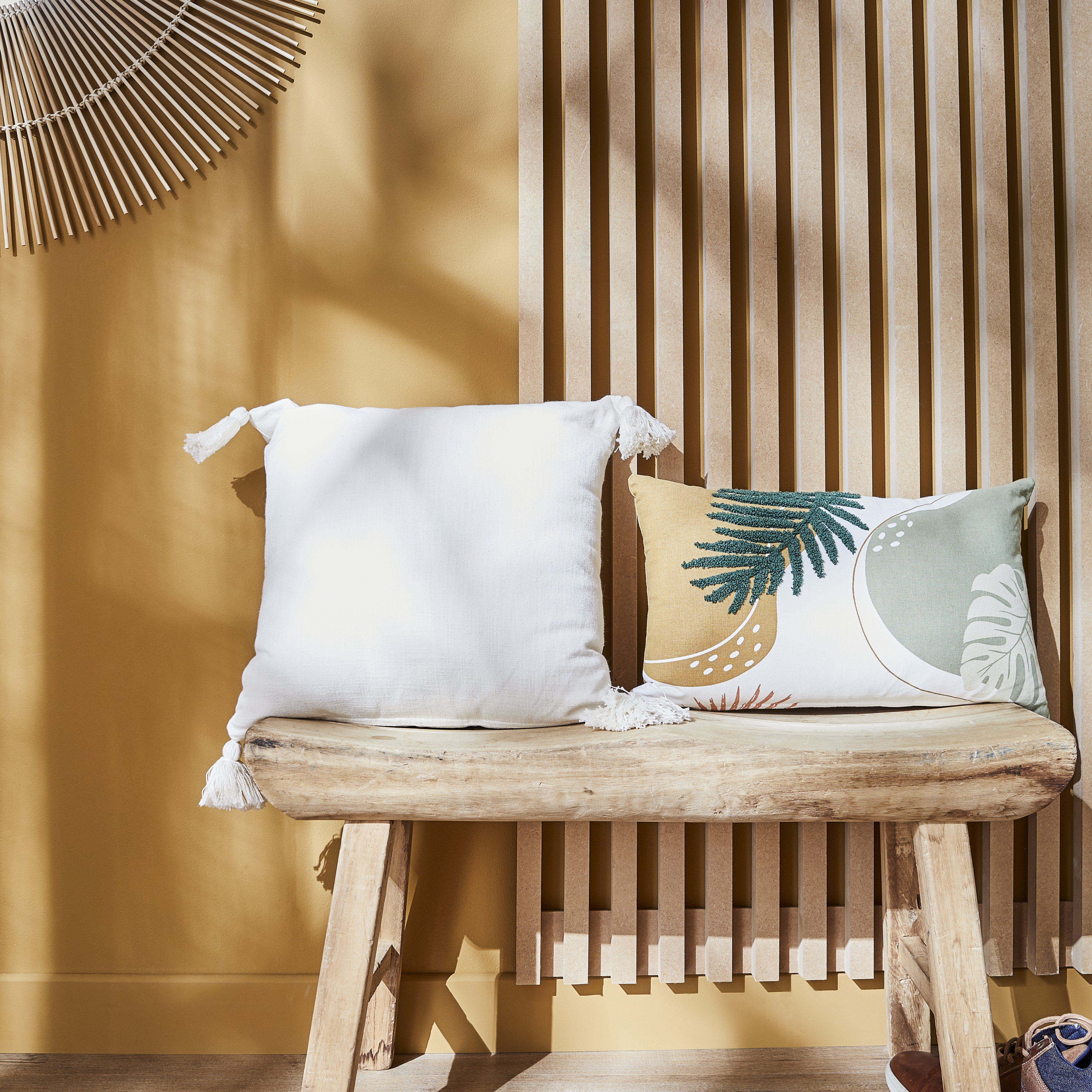 Housse de coussin Bryan blanc, 45 x 45 cm - 12
