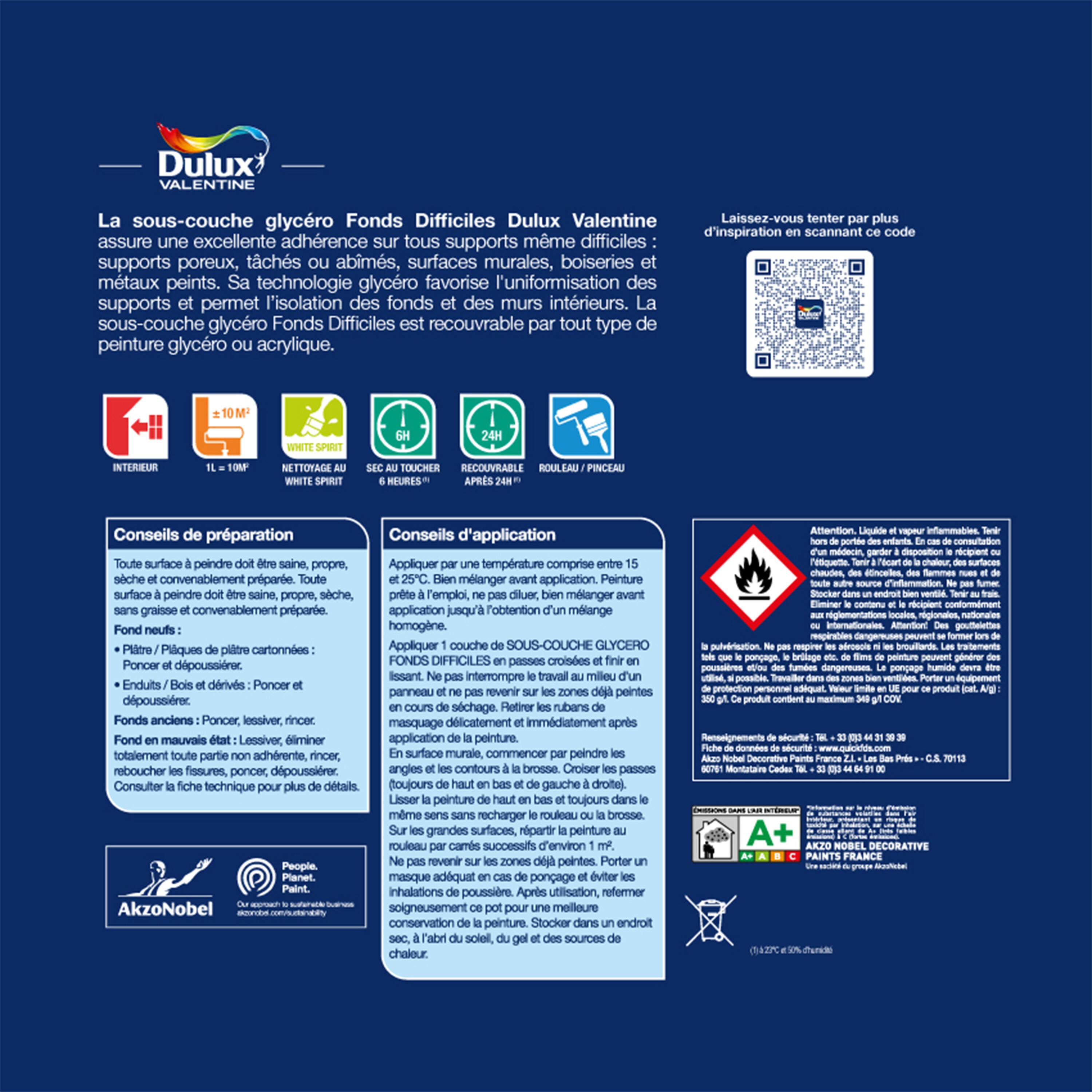 Sous-couche DULUX VALENTINE blanc 5 L - 3