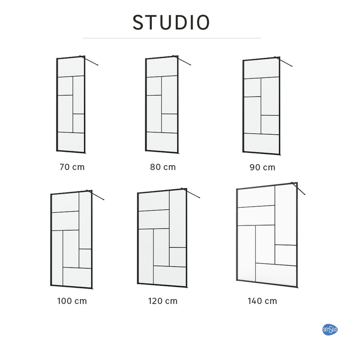 wymiary ściany prysznica