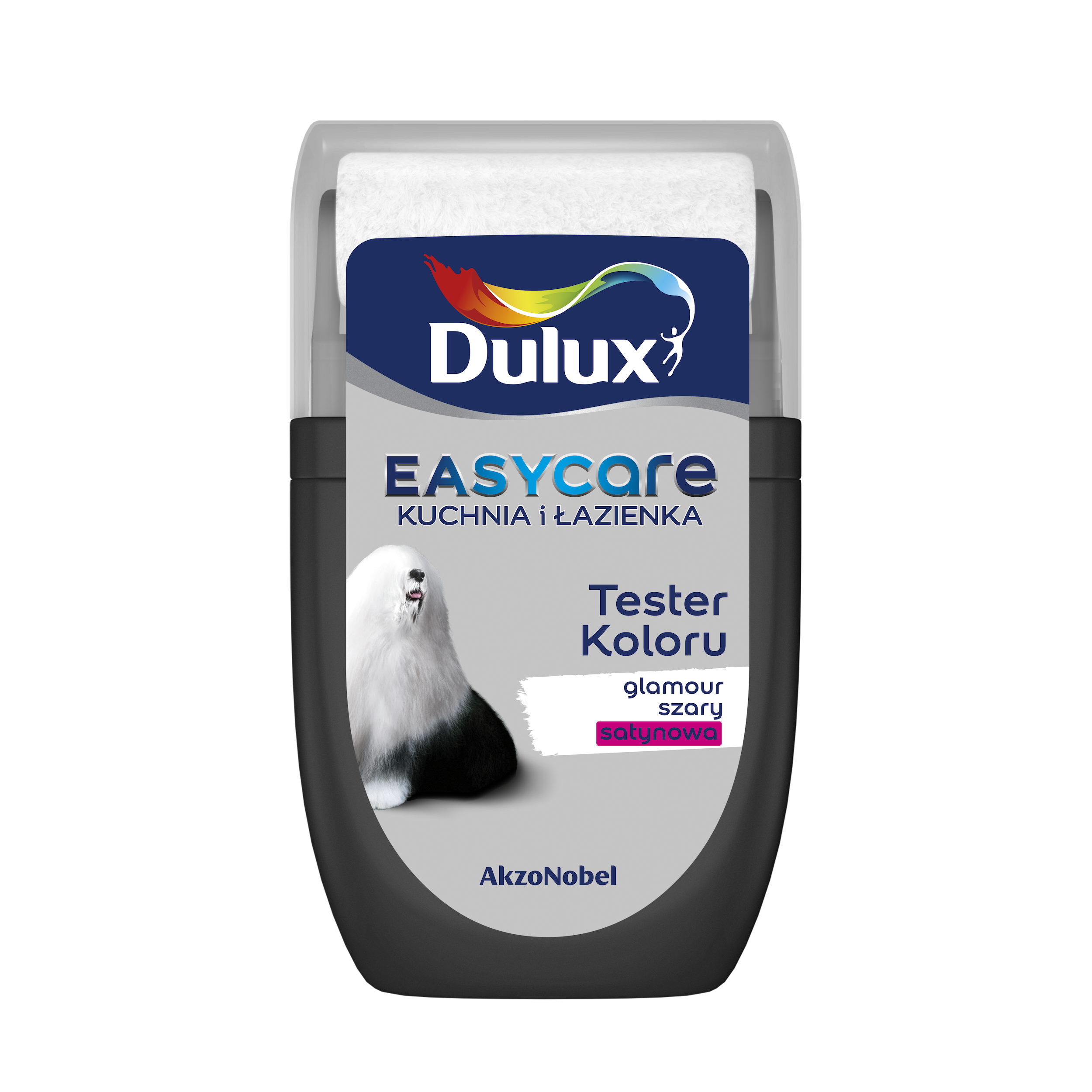 Tester farby Dulux Easycare Kuchnia i łazienka Glamour szary 30 ml