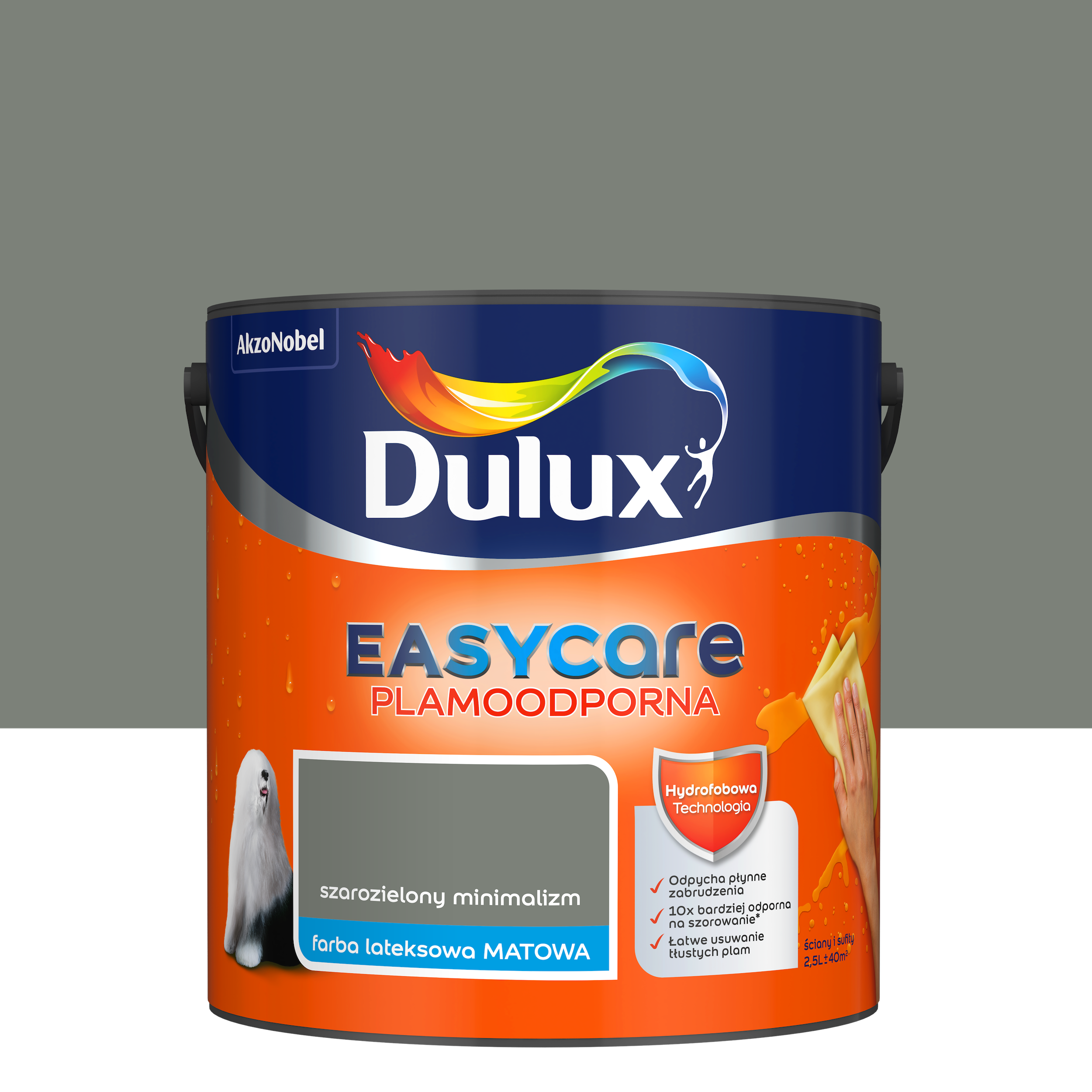 Farba Dulux Easycare Szarozielony mini 2.5 l - 3