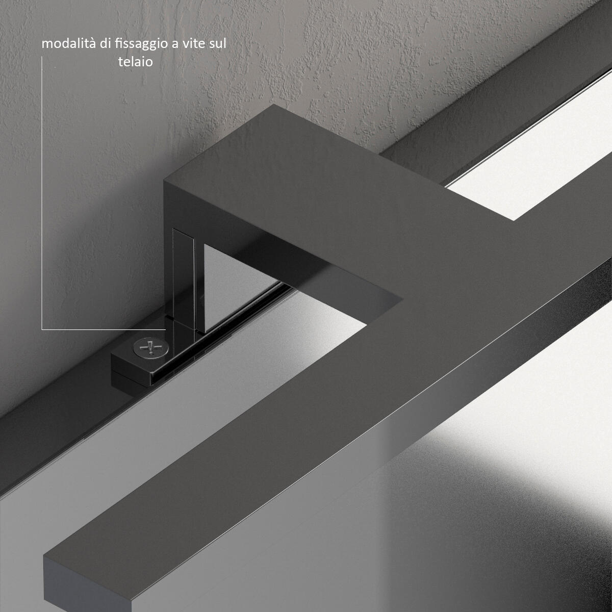 Applique LED bagno IP44 grigio IP44, luce bianco naturale 650 lumen, - 5