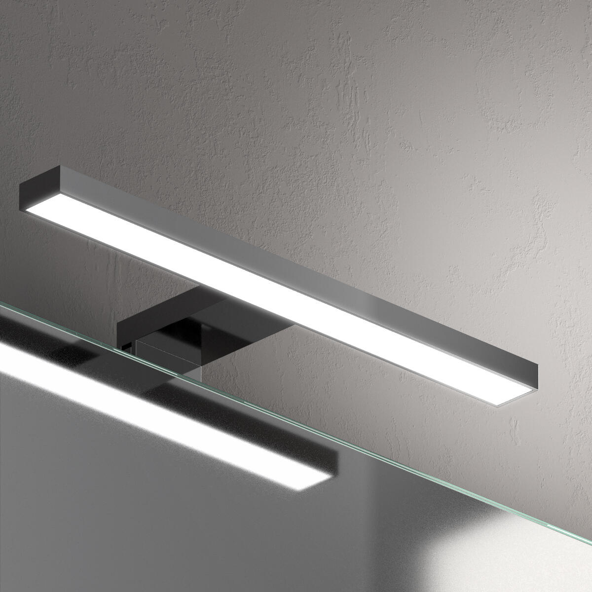 Applique LED bagno IP44 grigio IP44, luce bianco naturale 650 lumen, - 2