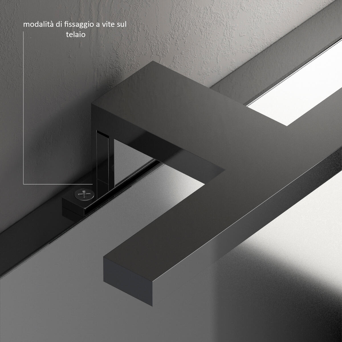 Applique LED bagno IP44 grigio IP44, luce bianco freddo 220 lumen, - 4