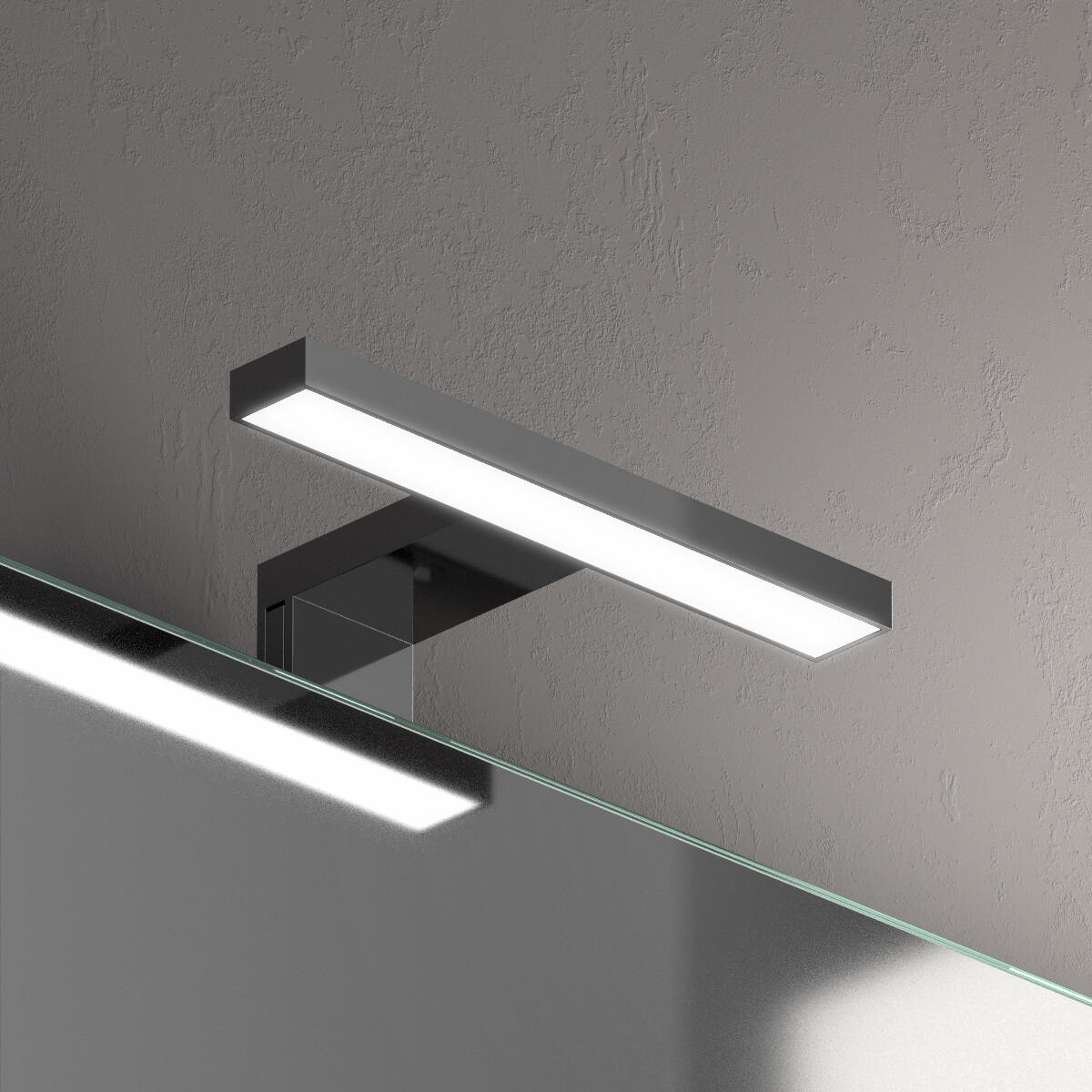 Applique LED bagno IP44 grigio IP44, luce bianco freddo 220 lumen, - 3