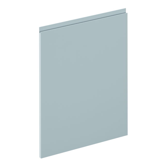 Façade de tiroir de cuisine Tokyo bleu clair mat H.76.5 x l.59.7 cm