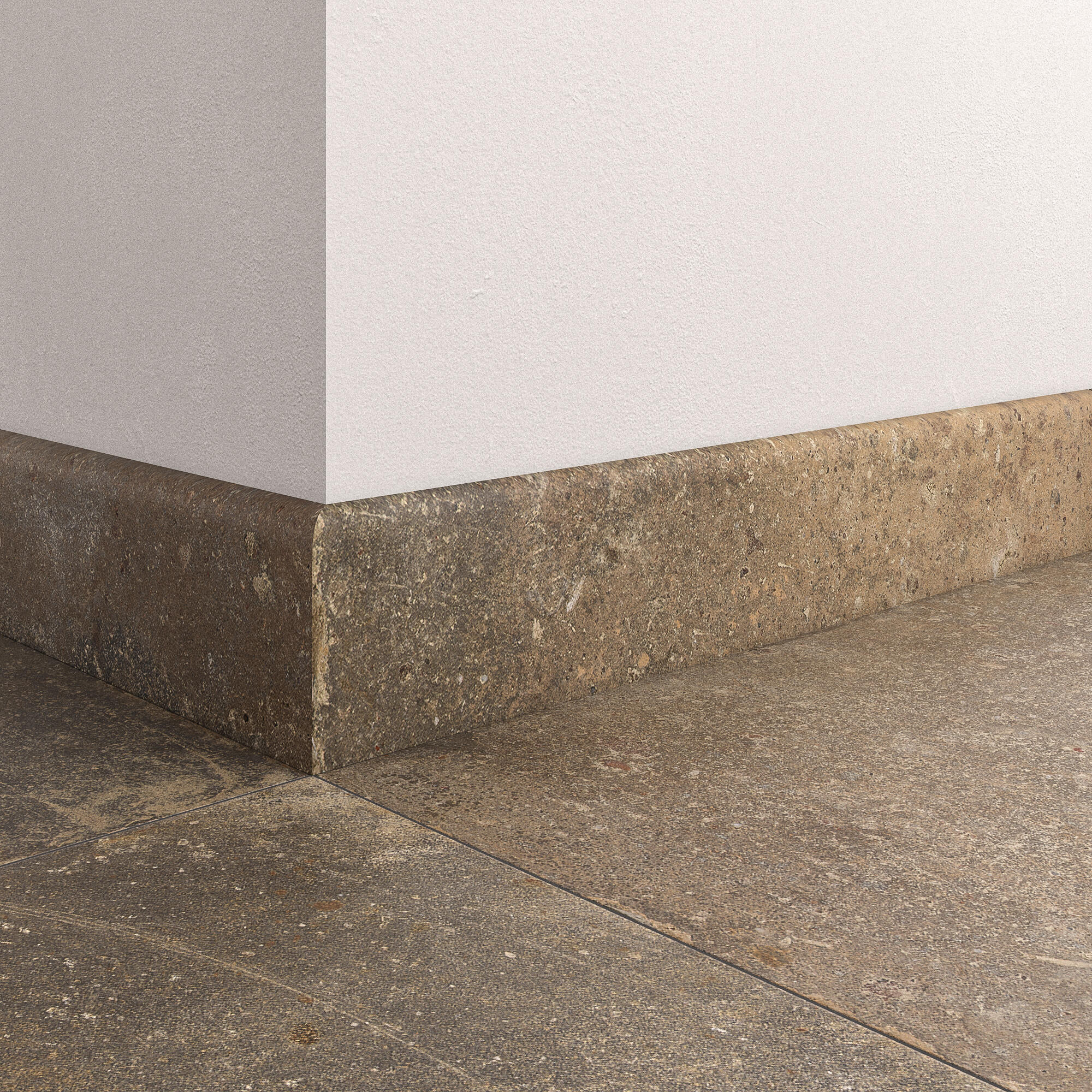 Lot de 4 plinthes carrelage Décor orsa oxyde, Ht.  x L. 60 cm, Ep.9 mm - 2