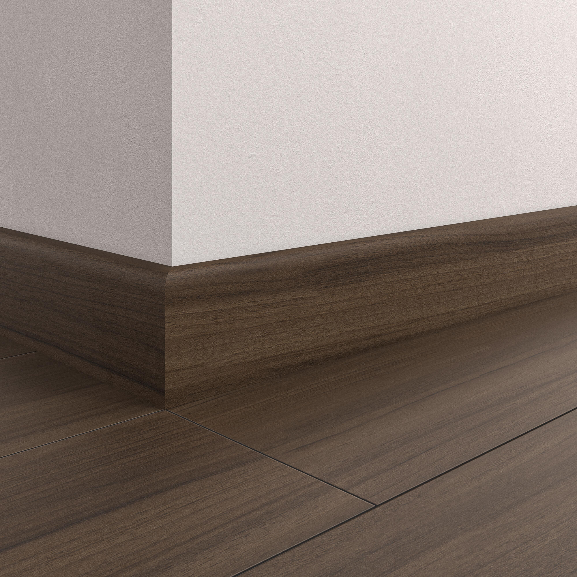 Lot de 4 plinthes carrelage Décor blush noyer, Ht.  x L. 60 cm, Ep.9 mm - 2