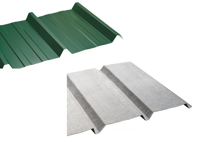 Placa metal verde C/FIELTRO 200x105 cm