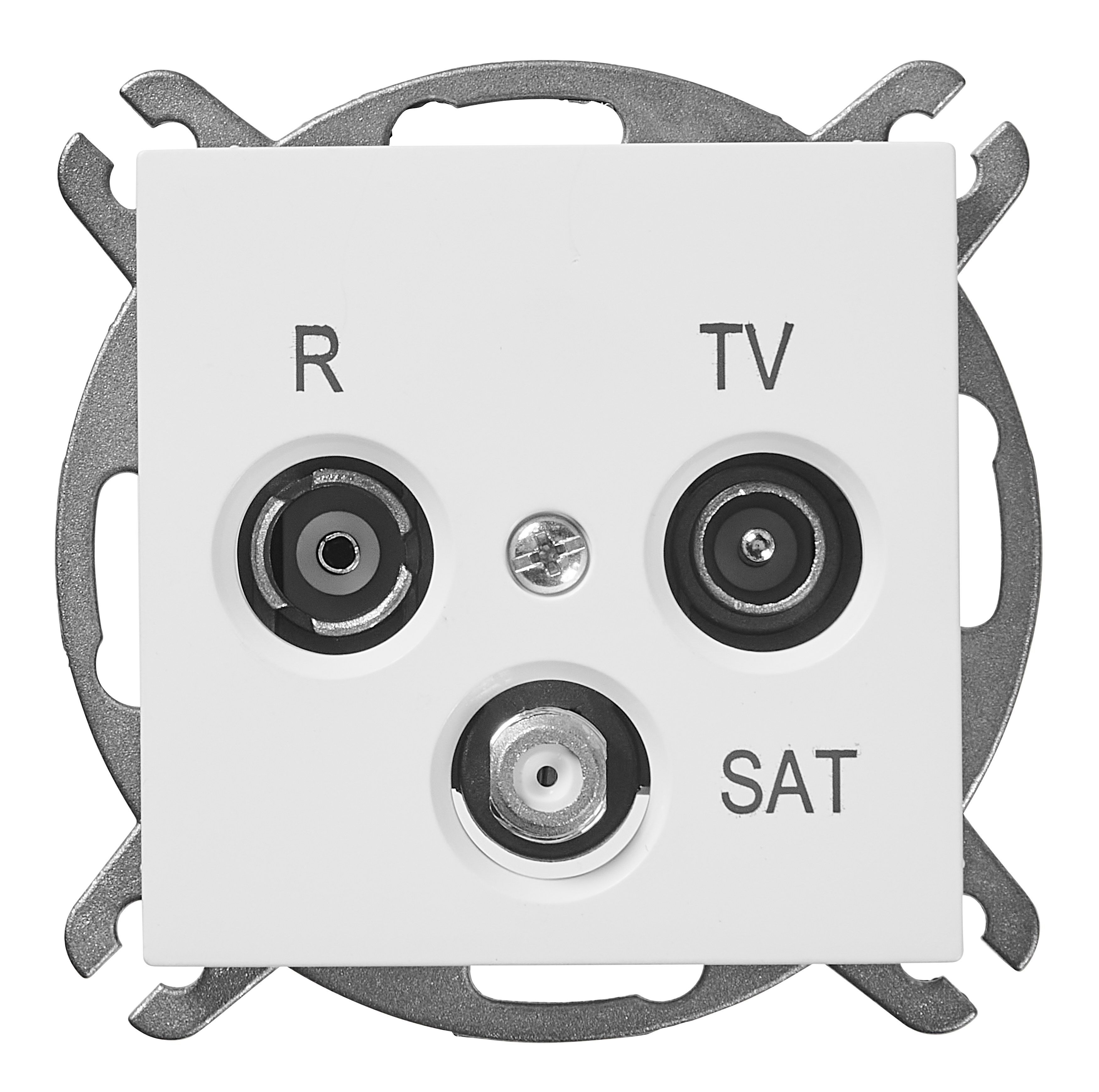 Gniazdo RTV Biały VESTRA ELEKTRO-PLAST