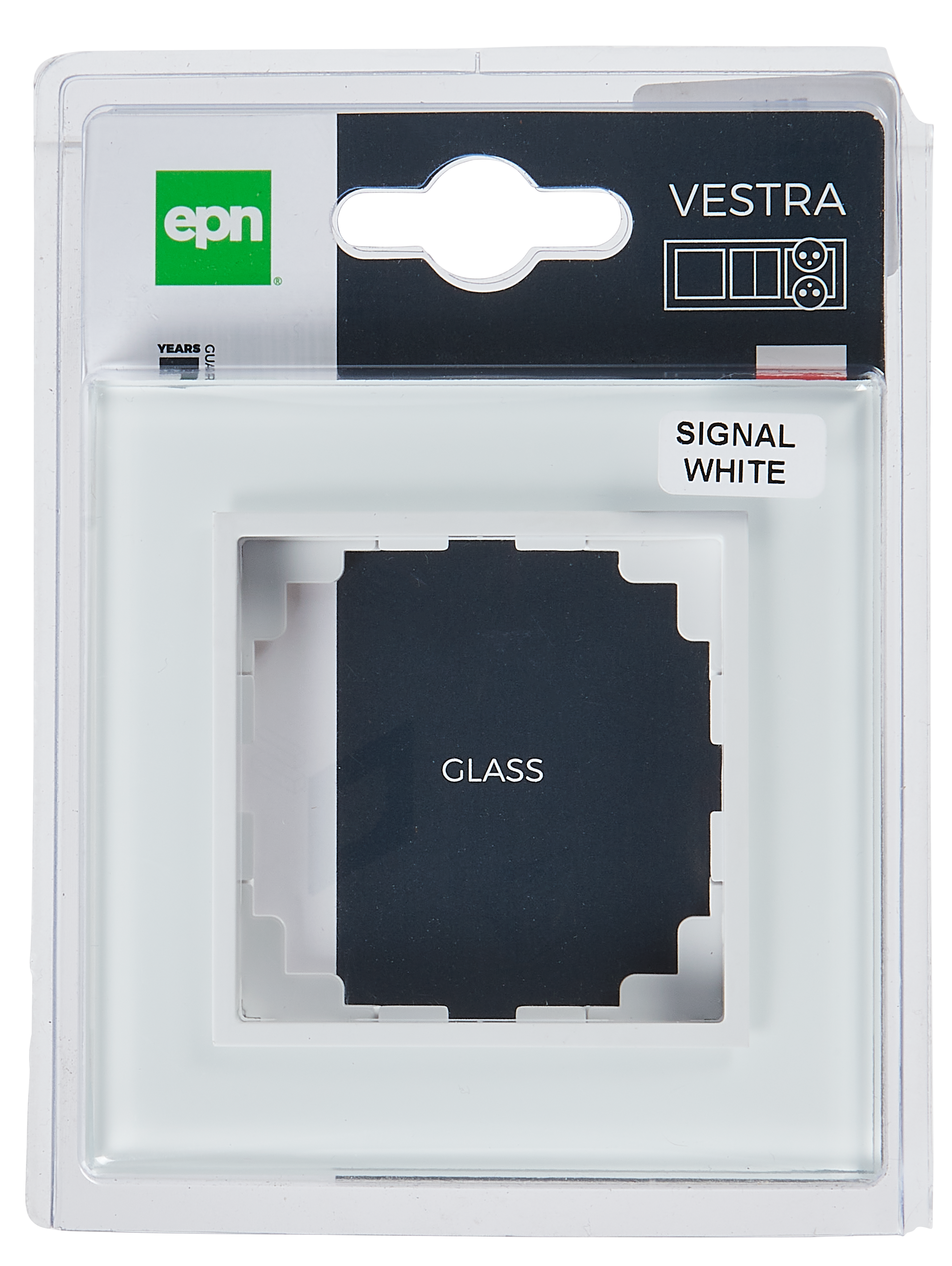 Ramka pojedyńcza Biały szkło VESTRA ELEKTRO-PLAST - 3