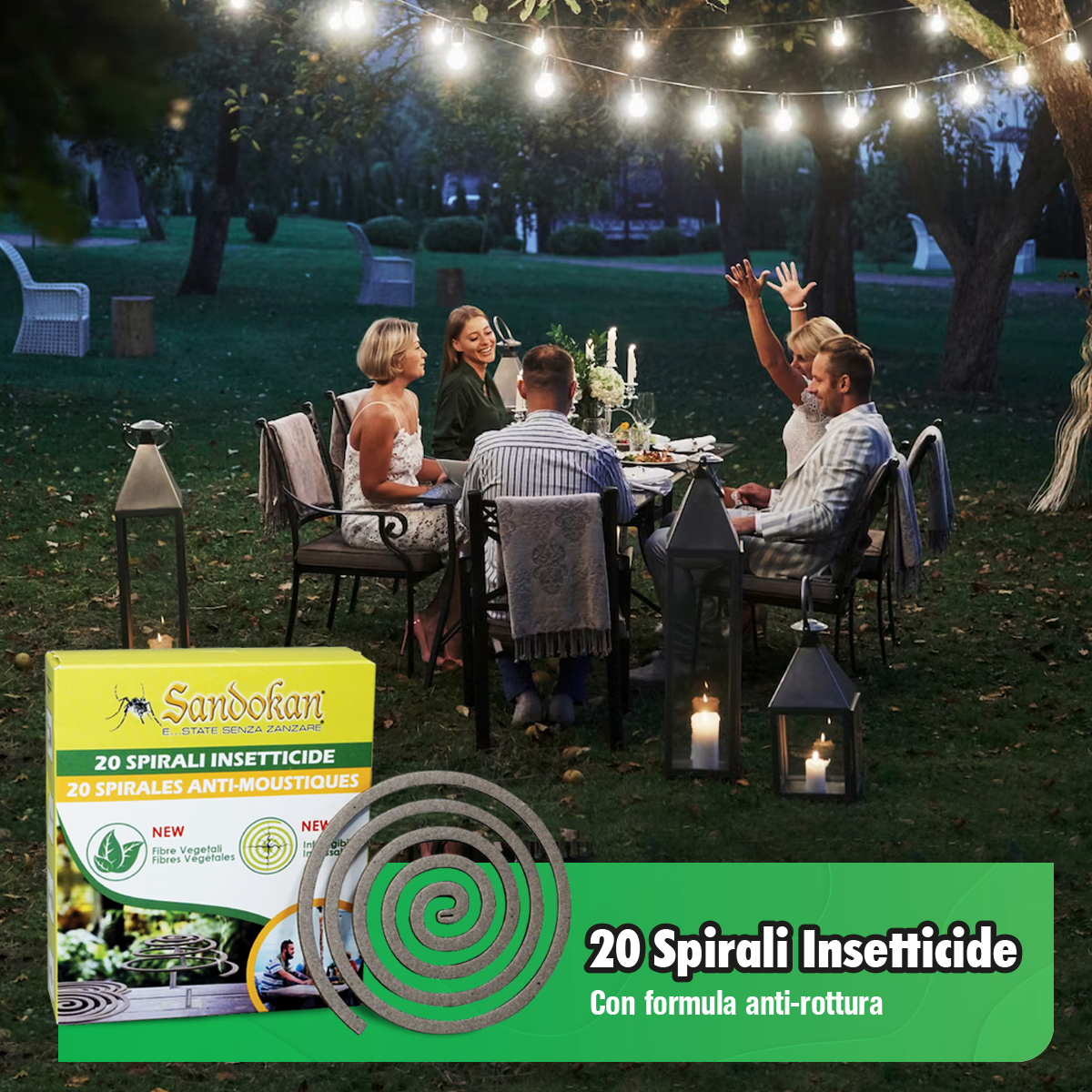 Zampirone trappola per zanzare SANDOKAN 30 spirali, 30 pezzi - 3