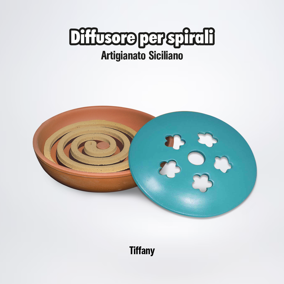 Zampirone spirale per zanzare SANDOKAN contenitore D.14 cm assortito - 10