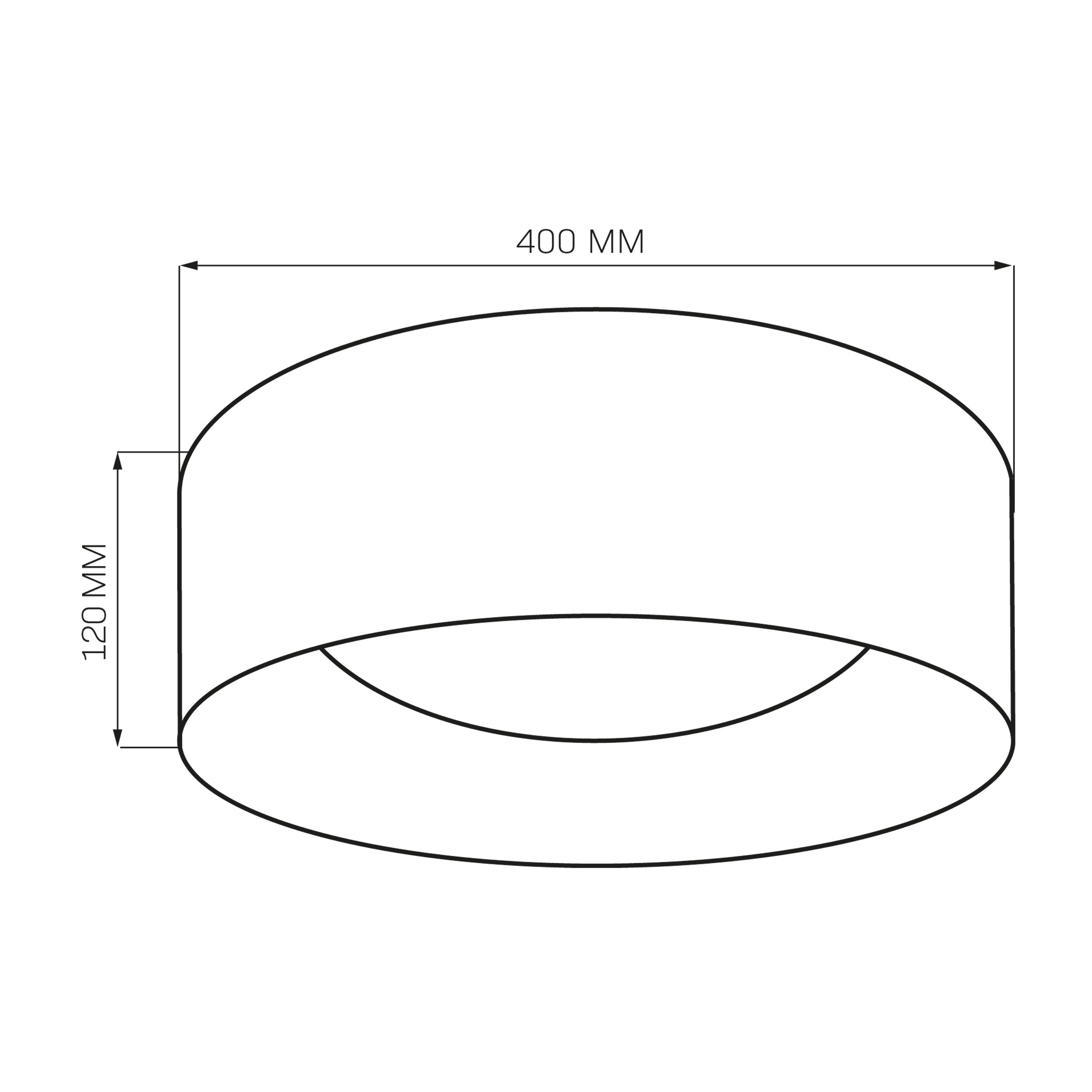 Plafon Tuluza taupe-złoty 40 cm LED Goldlux - 3