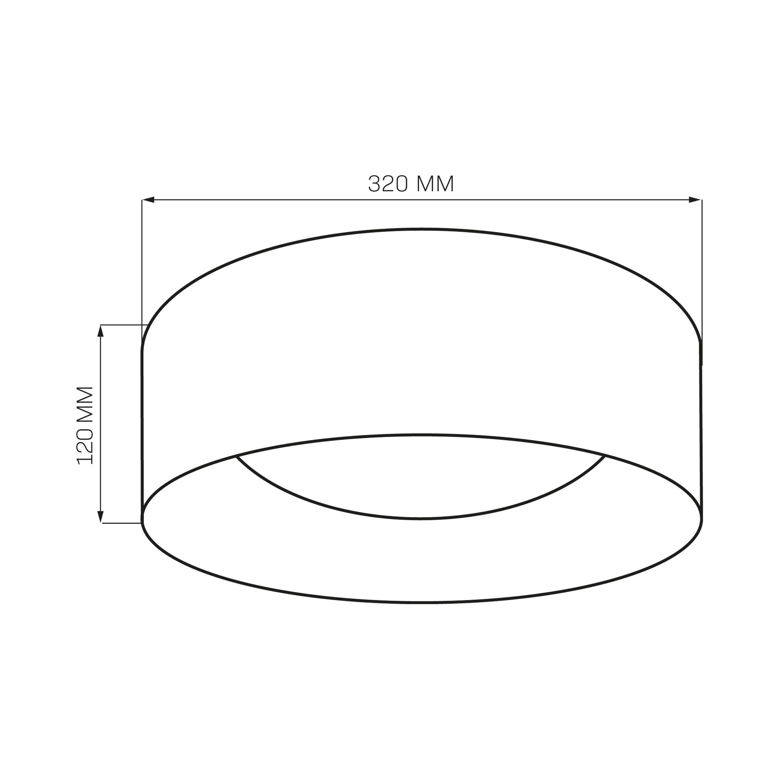 Plafon Tuluza taupe-złoty 32 cm LED Goldlux - 3