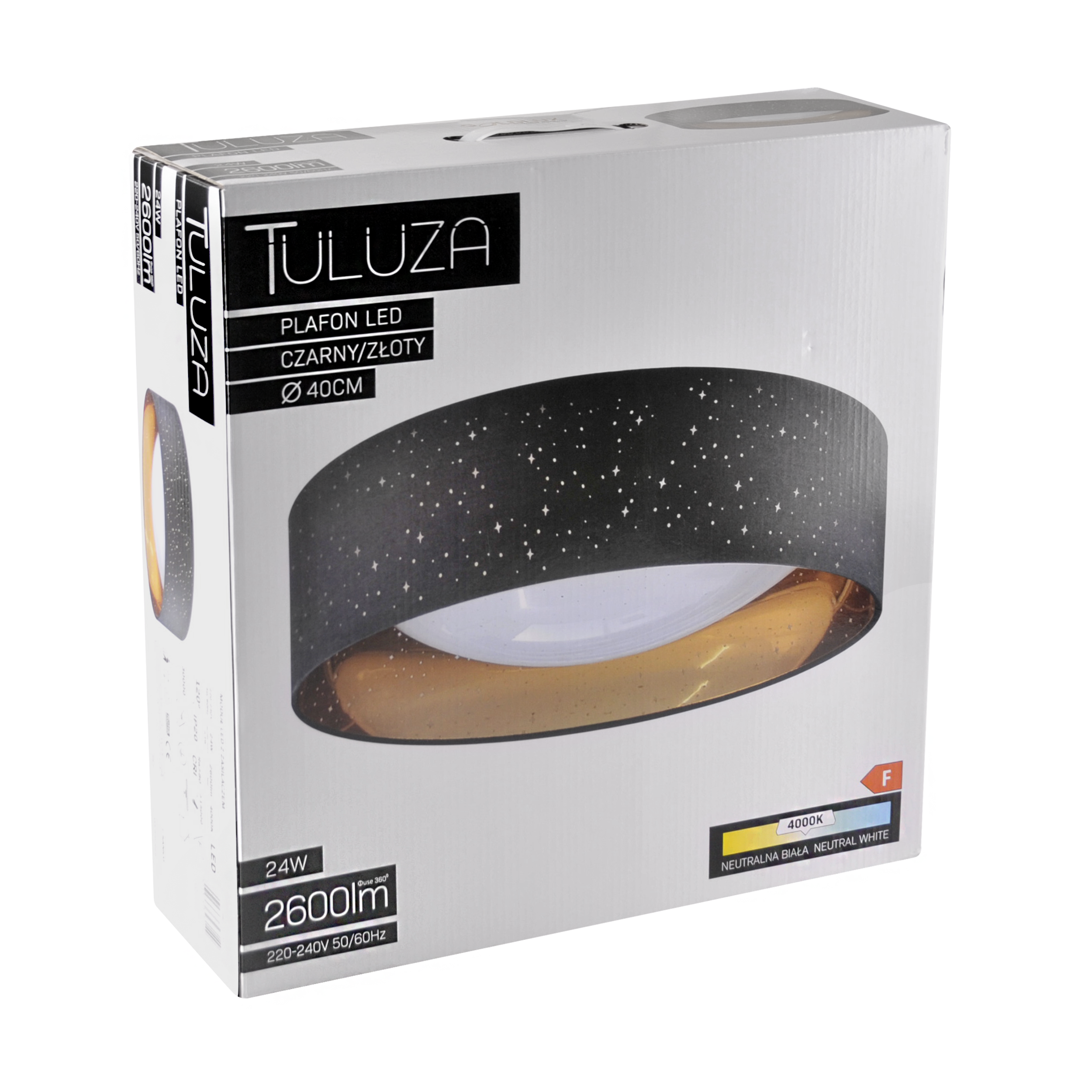 Plafon Tuluza czarno-złoty 40 cm LED Goldlux - 9