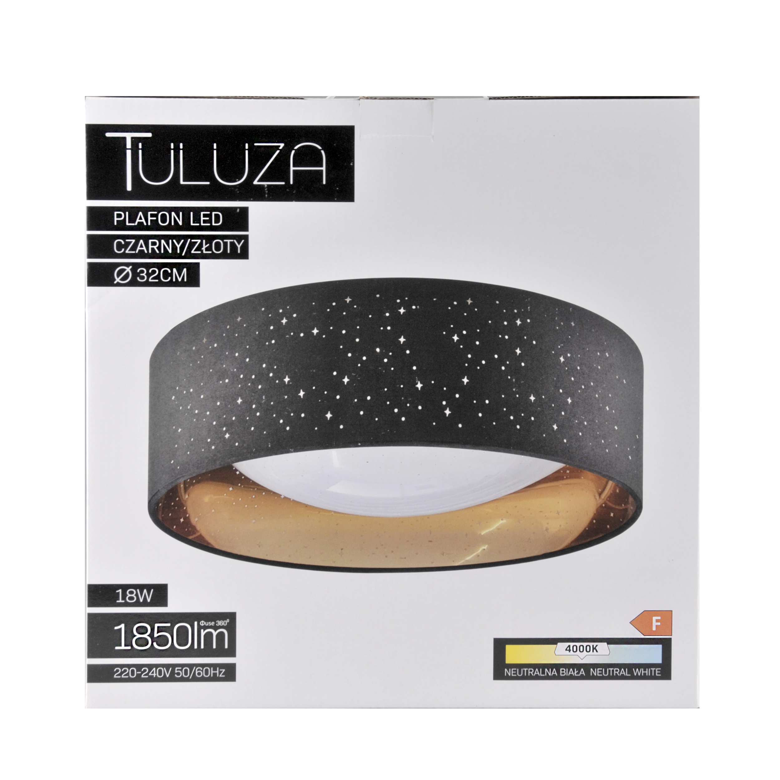 Plafon Tuluza czarno-złoty 32 cm LED Goldlux - 11