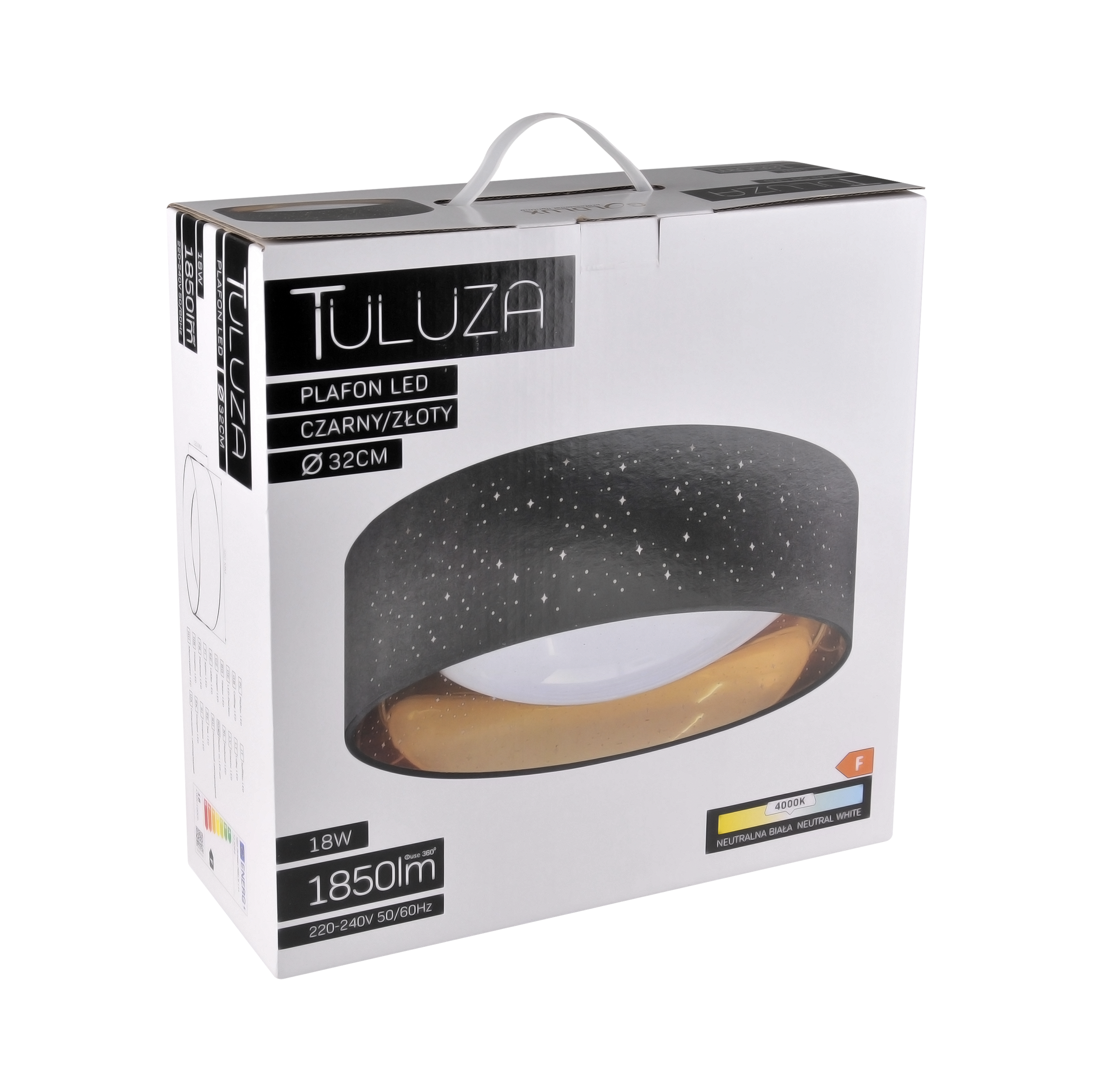 Plafon Tuluza czarno-złoty 32 cm LED Goldlux - 10