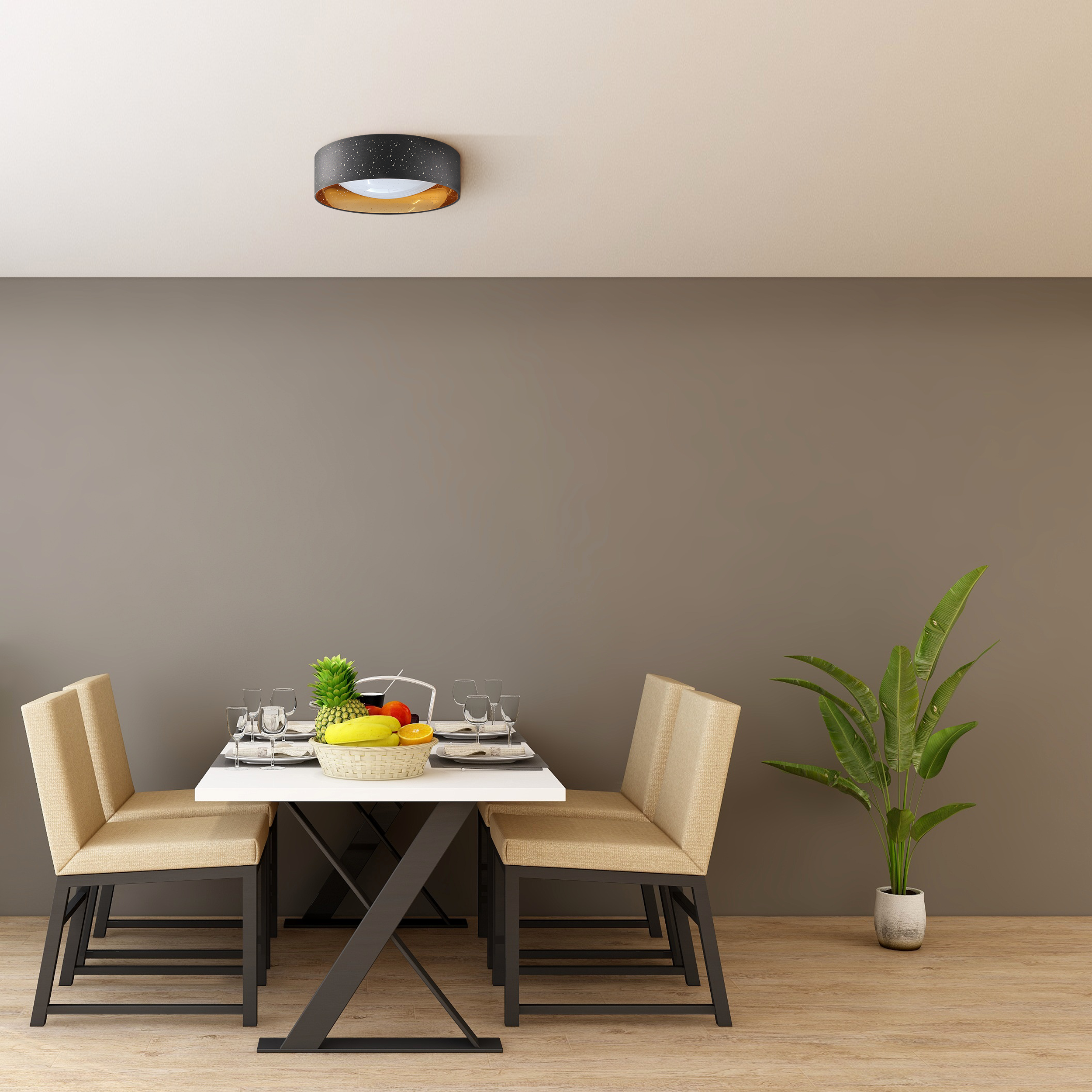 Plafon Tuluza czarno-złoty 32 cm LED Goldlux - 2