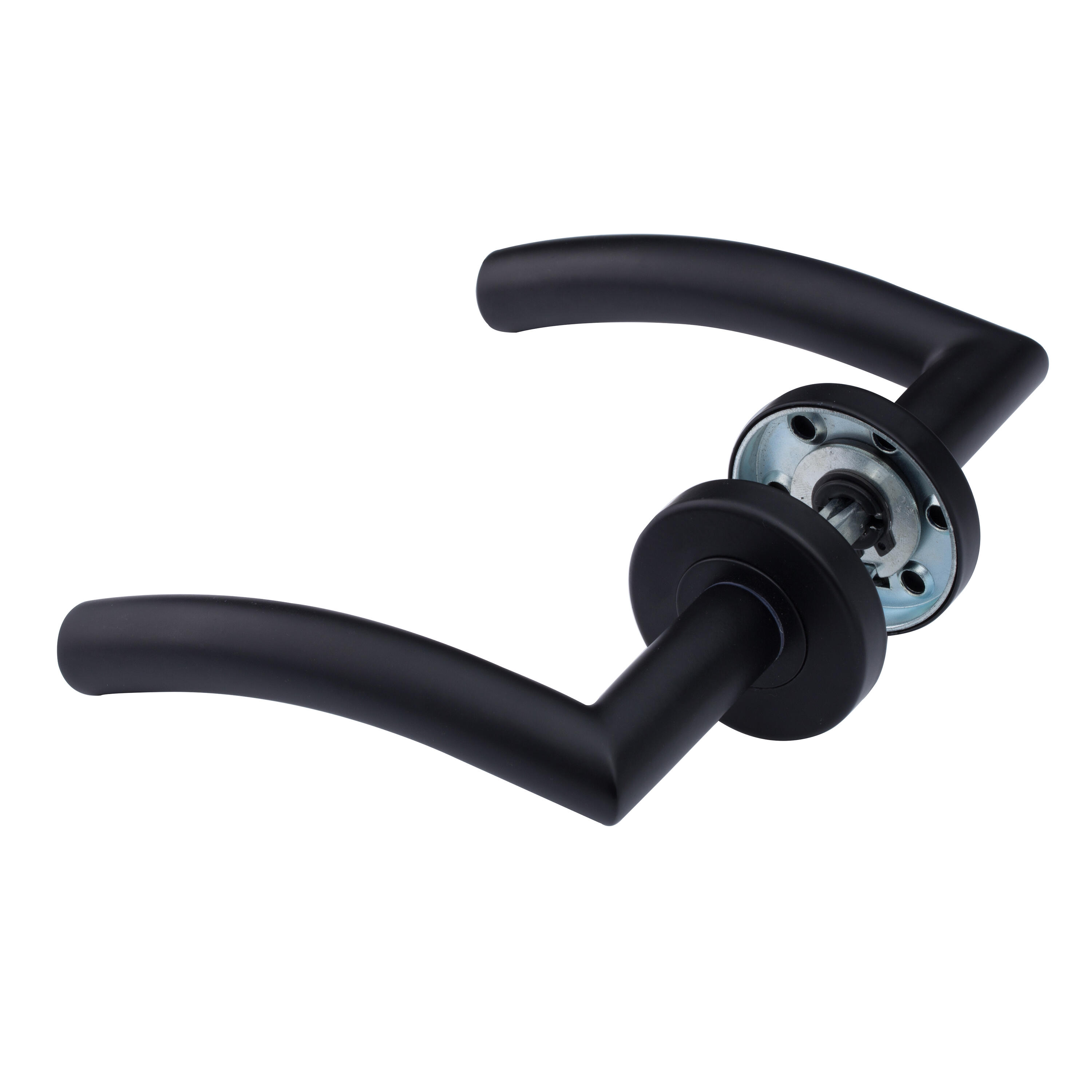 2 poignées sur rosace INSPIRE Margaud noir mat A1 - 6