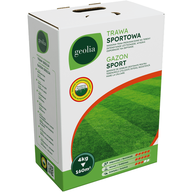 Nasiona trawy na tereny sportowe + mikoryza 4kg Geolia