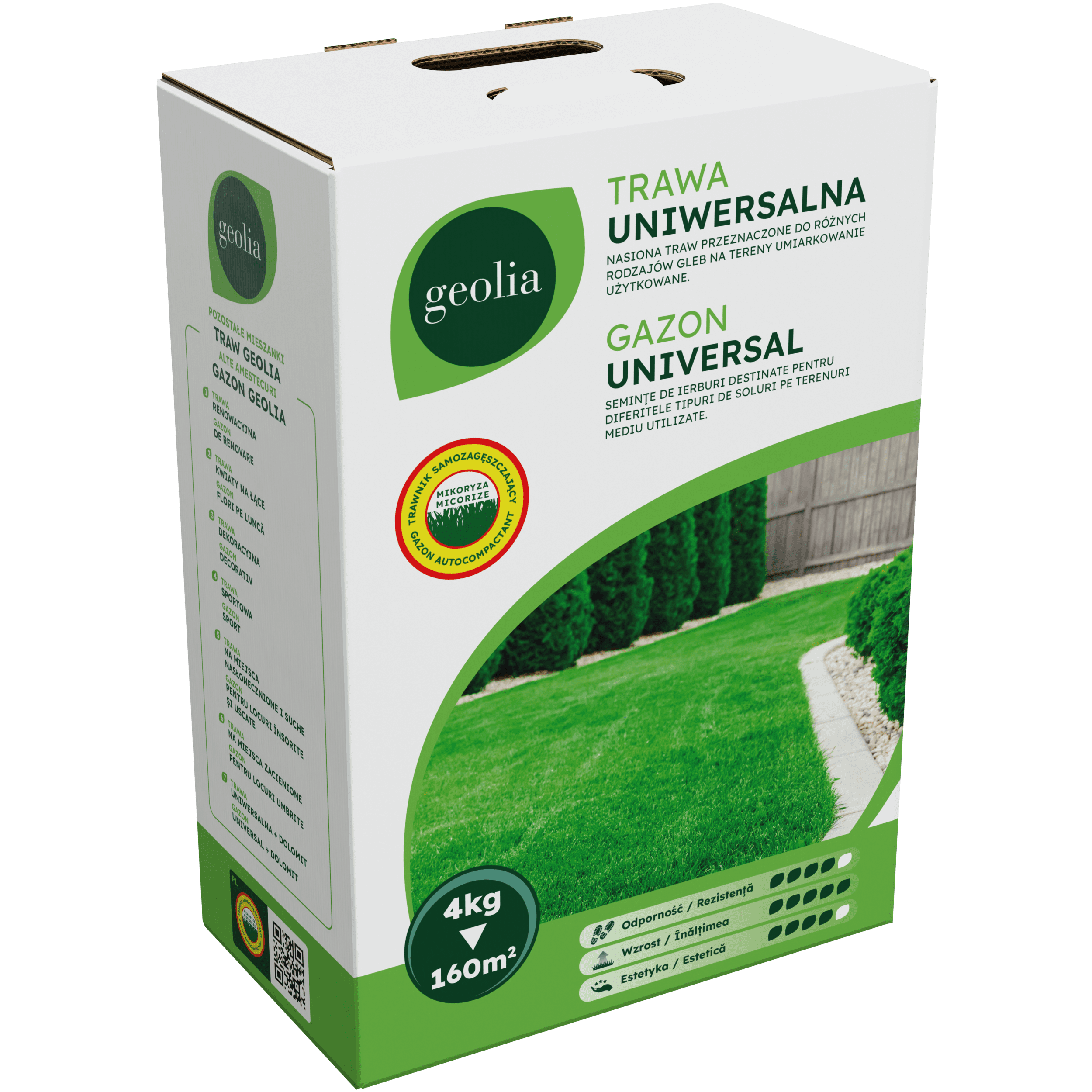 Nasiona trawy uniwersalnej + mikoryza 4kg Geolia