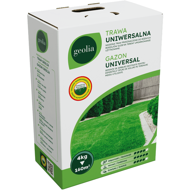 Nasiona trawy uniwersalnej + mikoryza 4kg Geolia