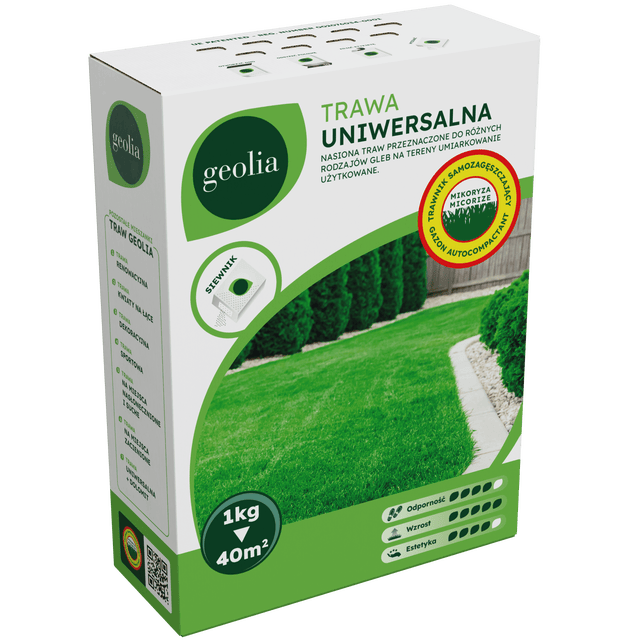 Nasiona trawy uniwersalnej + mikoryza 1kg Geolia