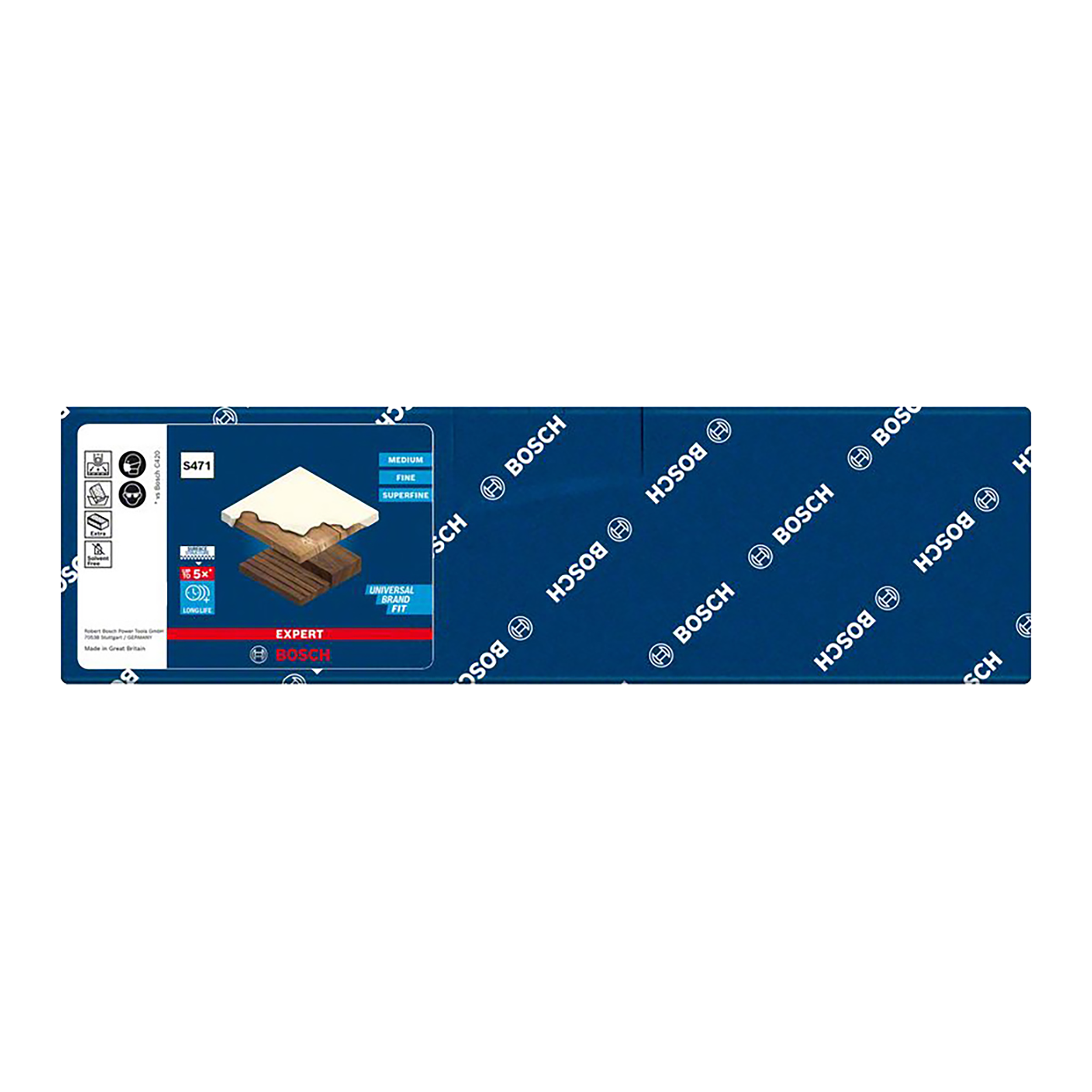 Gąbka ścierna 4-stronna 68x97x27 mm ŚREDNIA BOSCH - 2